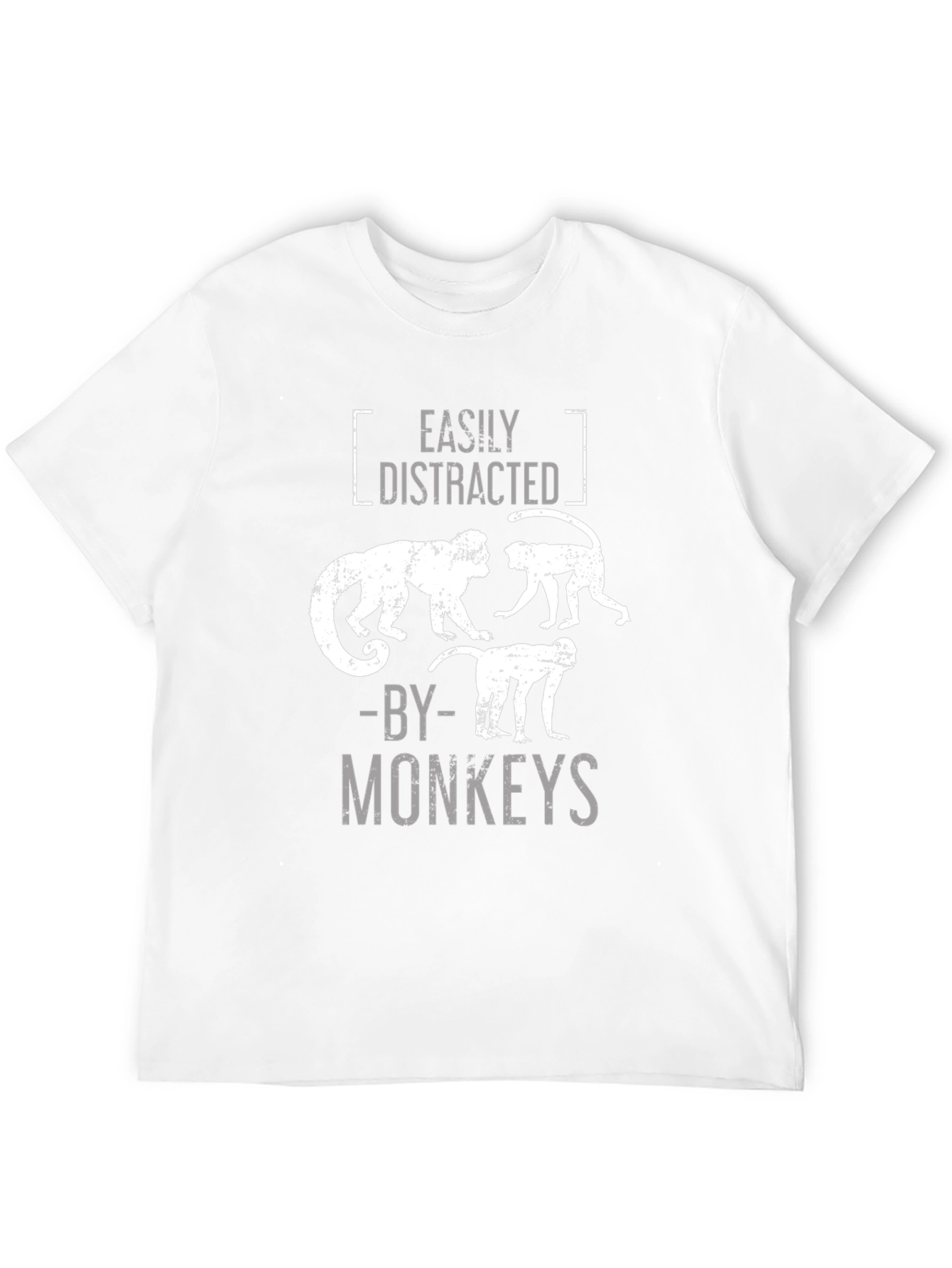 Easily Distracted By Monkeys Graphic T-Shirt