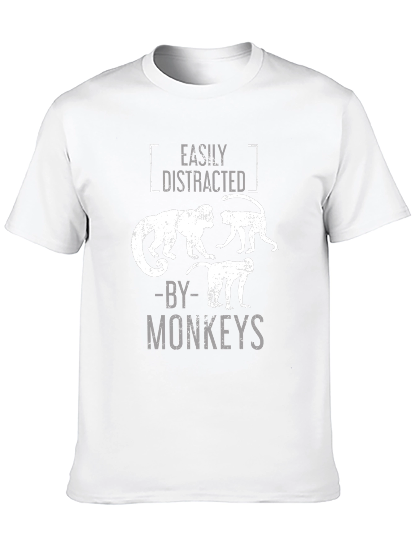Easily Distracted By Monkeys Graphic T-Shirt