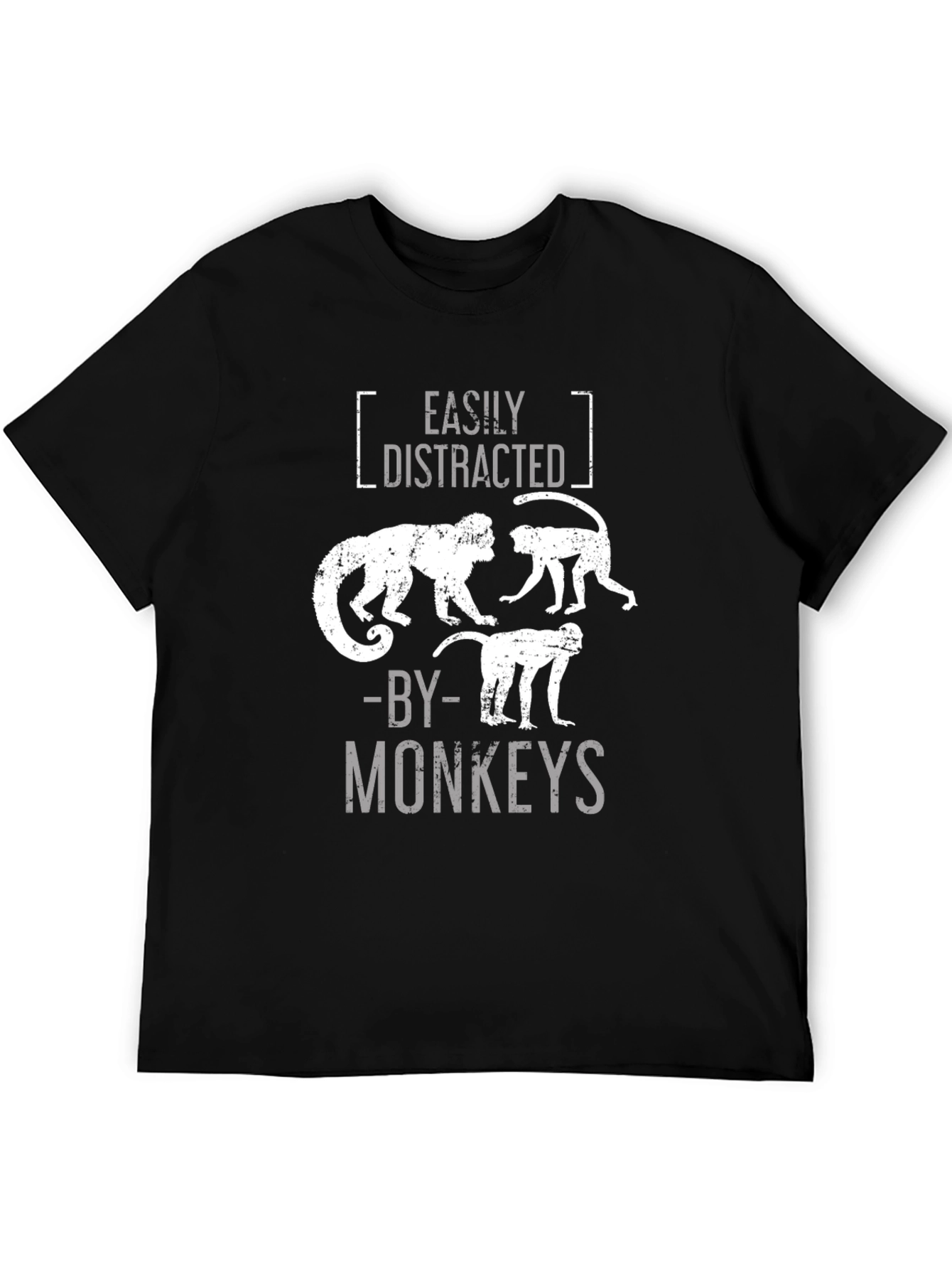 Easily Distracted By Monkeys Graphic T-Shirt