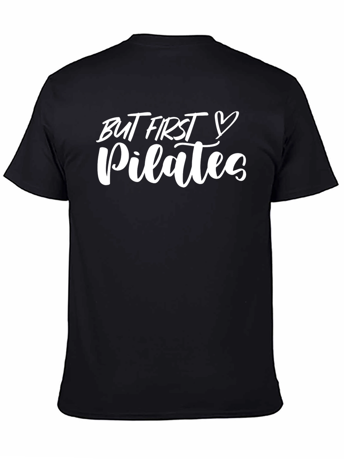 But First Pilates Black Graphic Tee