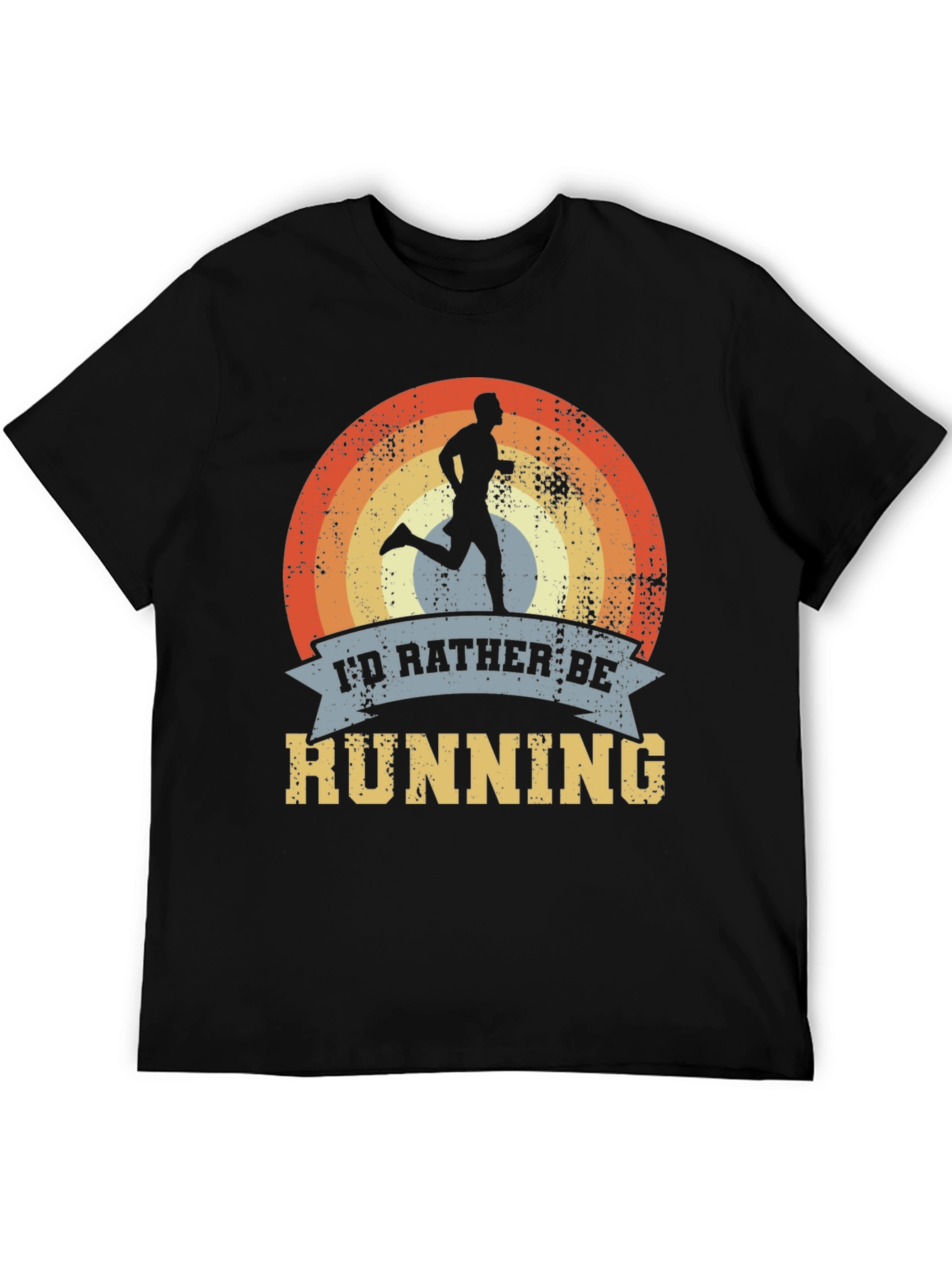 Retro Running T-Shirt - Id Rather Be Running