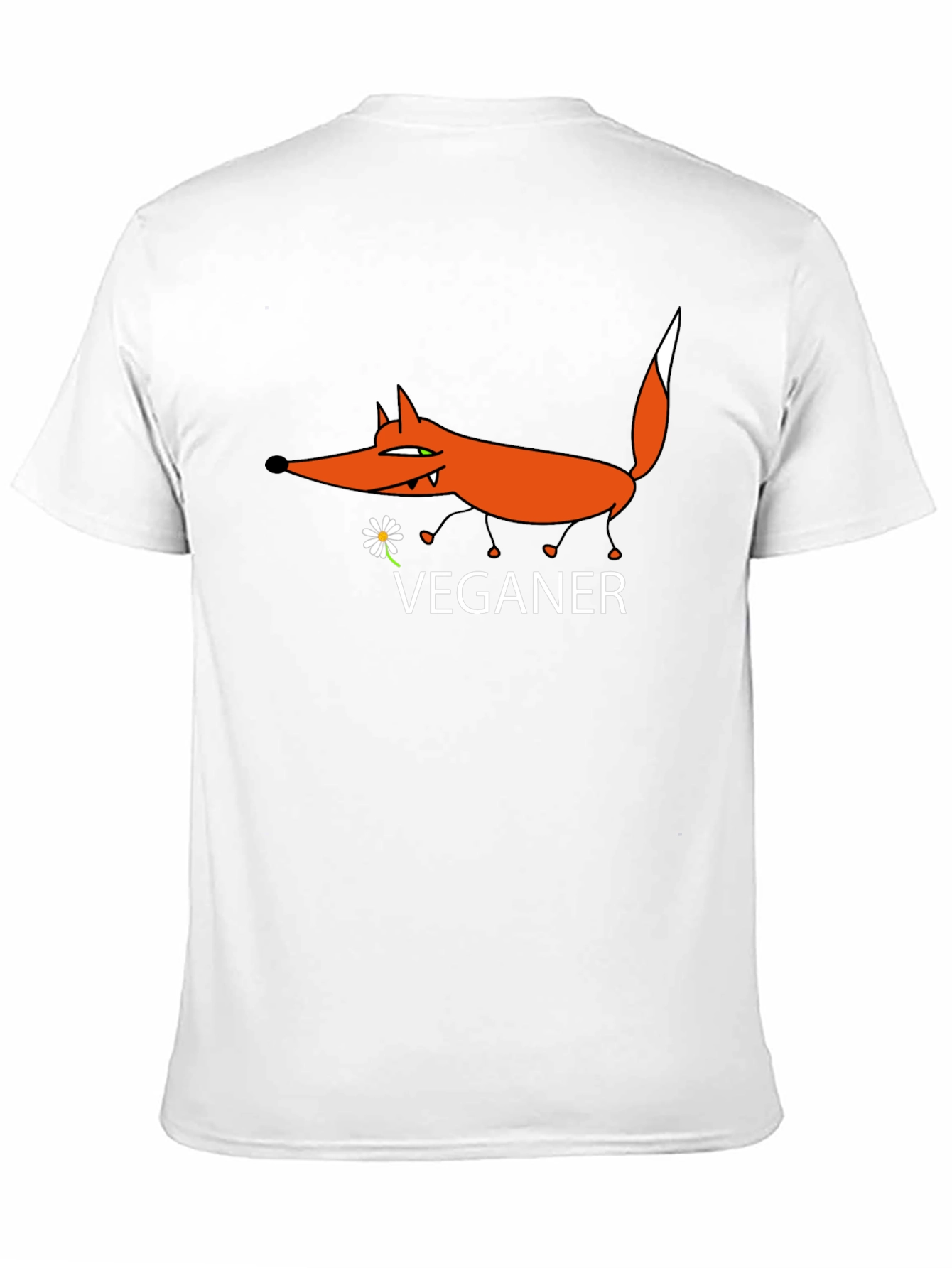 Vegan Fox Graphic Tee - Stylish Animal Lover Shirt