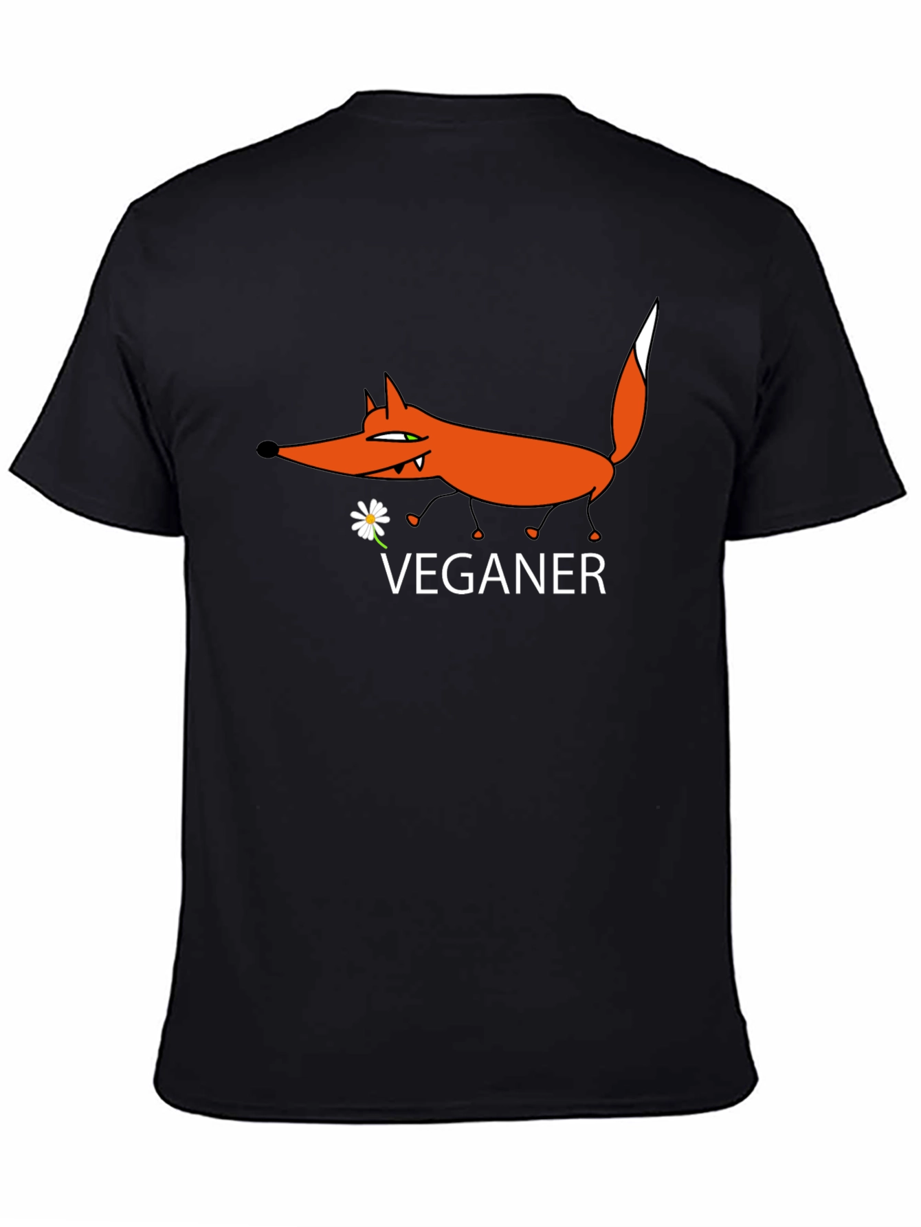 Vegan Fox Graphic Tee - Stylish Animal Lover Shirt