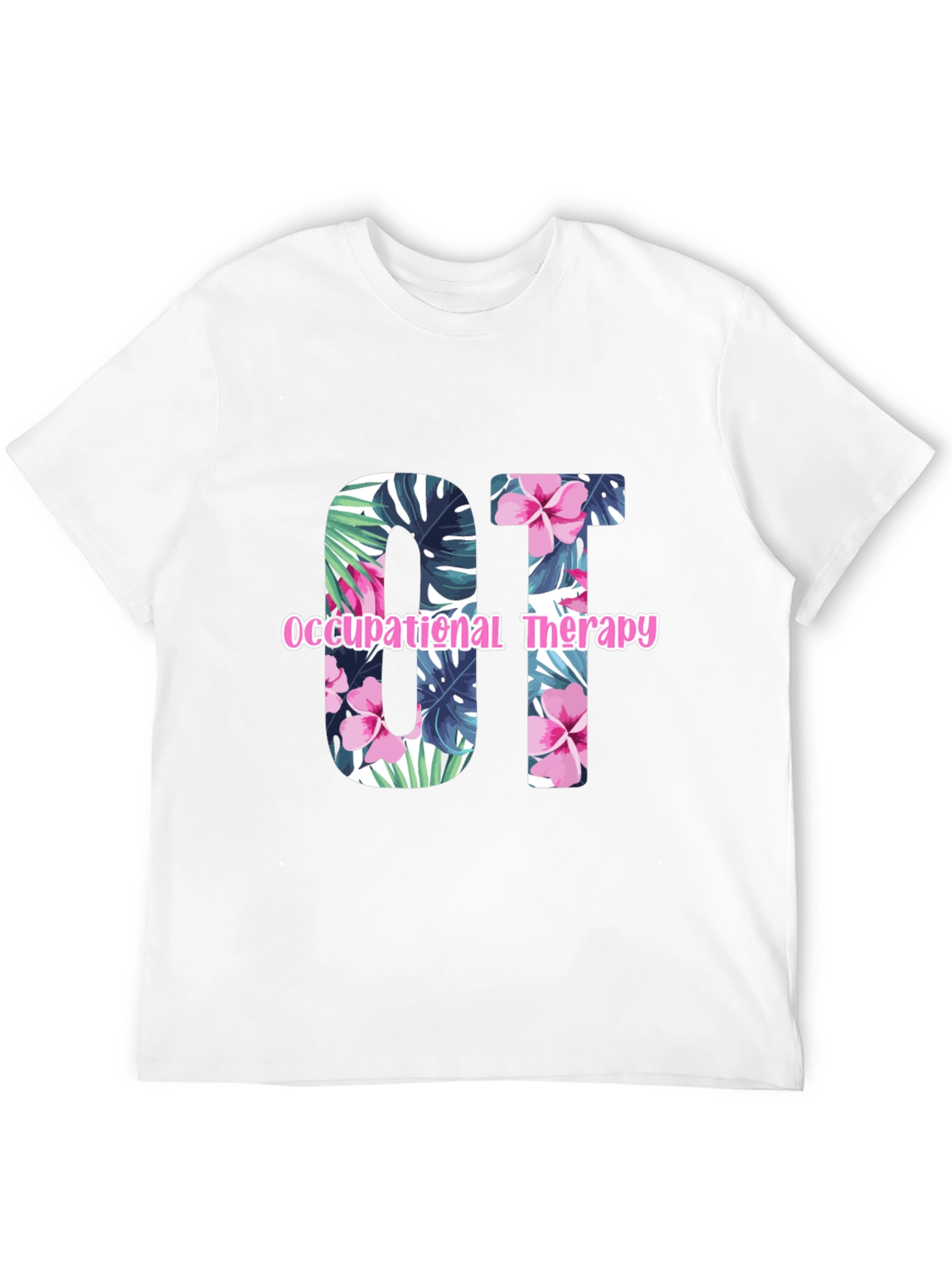 Floral OT Occupational Therapy T-Shirt