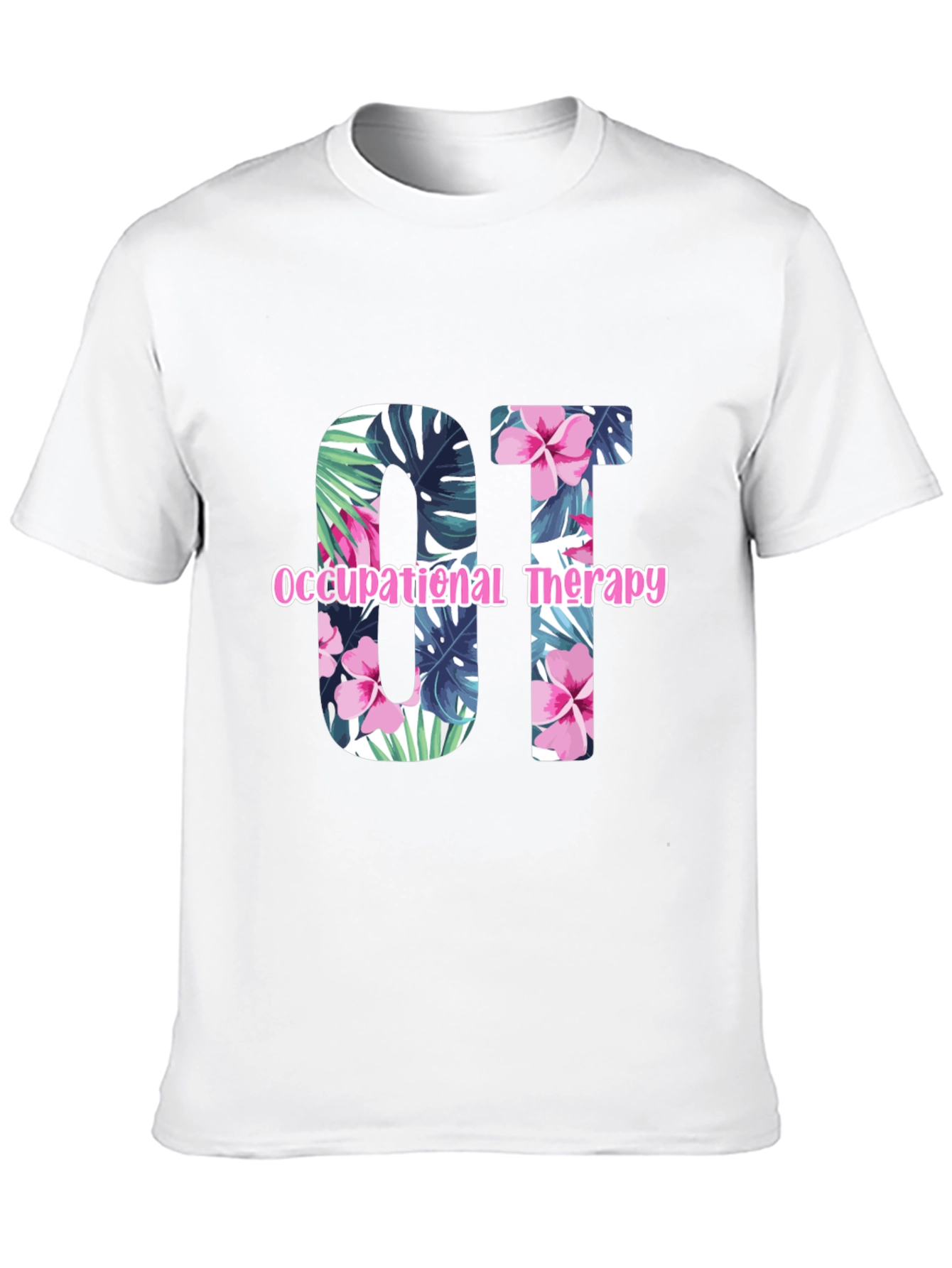 Floral OT Occupational Therapy T-Shirt