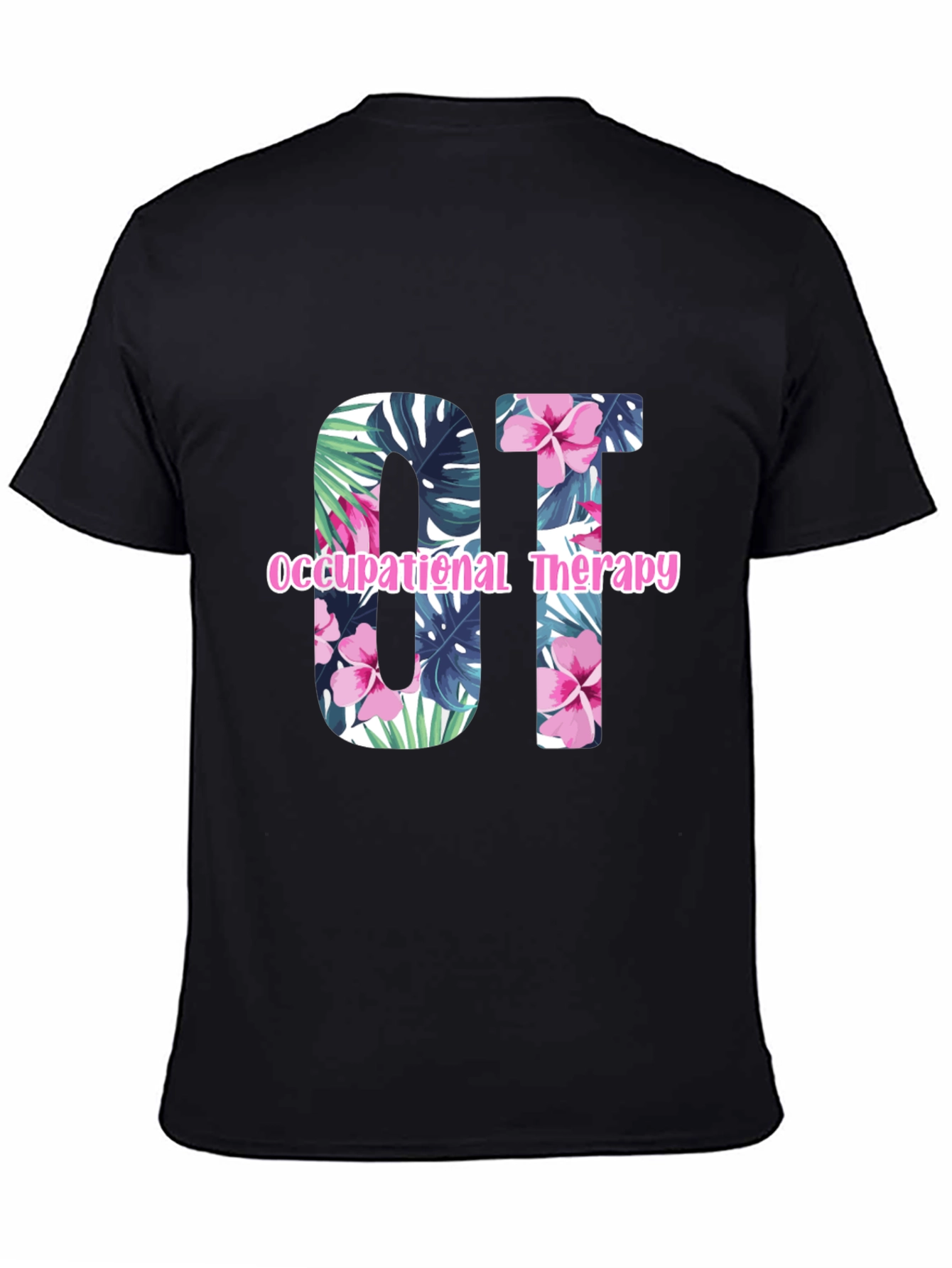 Floral OT Occupational Therapy T-Shirt