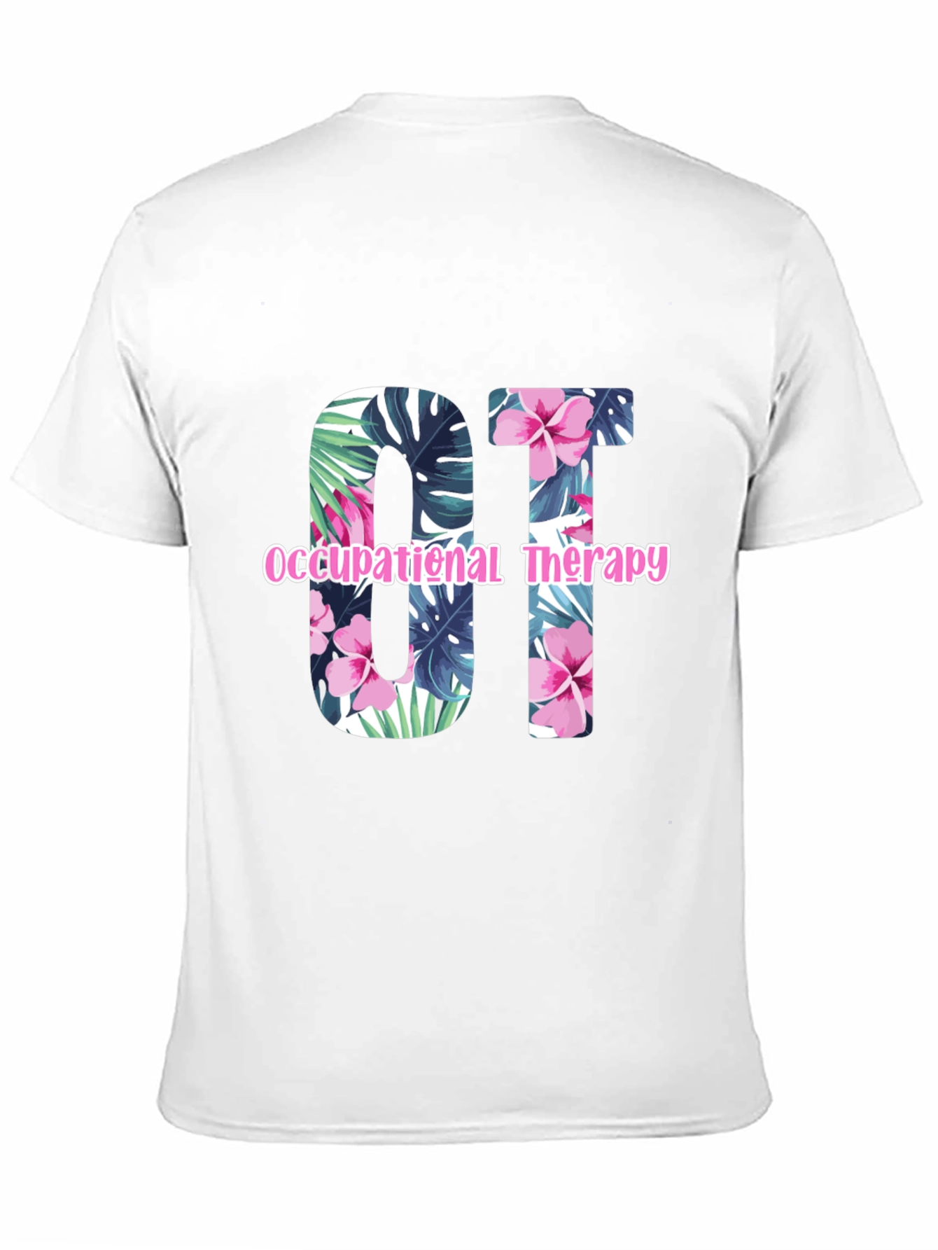 Floral OT Occupational Therapy T-Shirt