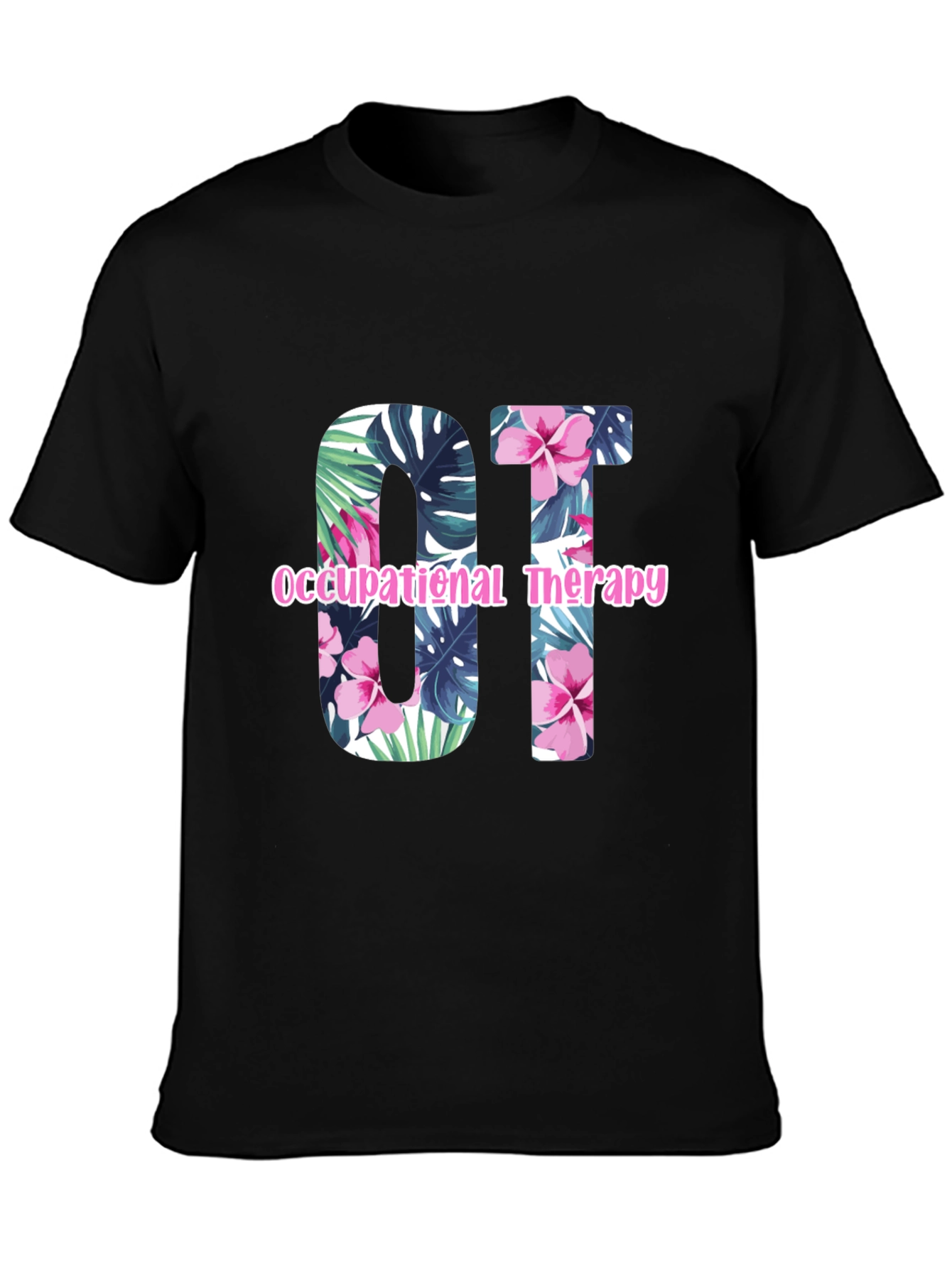 Floral OT Occupational Therapy T-Shirt