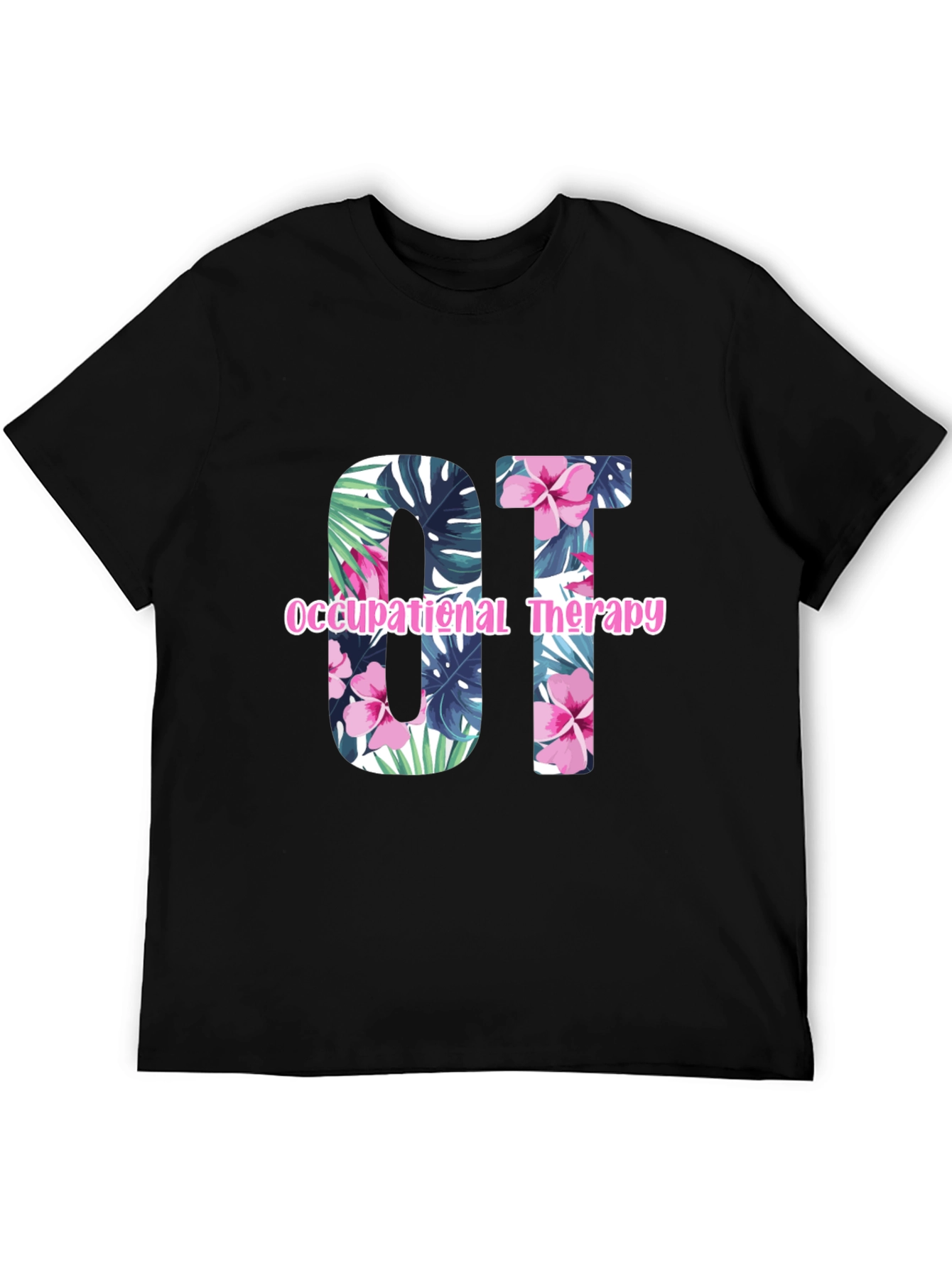 Floral OT Occupational Therapy T-Shirt