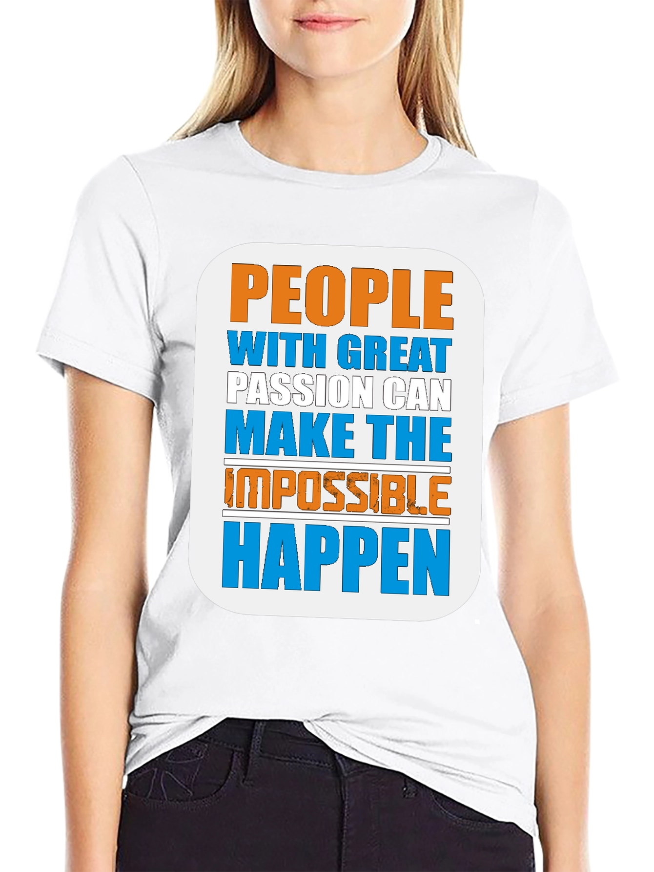 Inspirational Graphic Tee - Great Passion Makes Happen