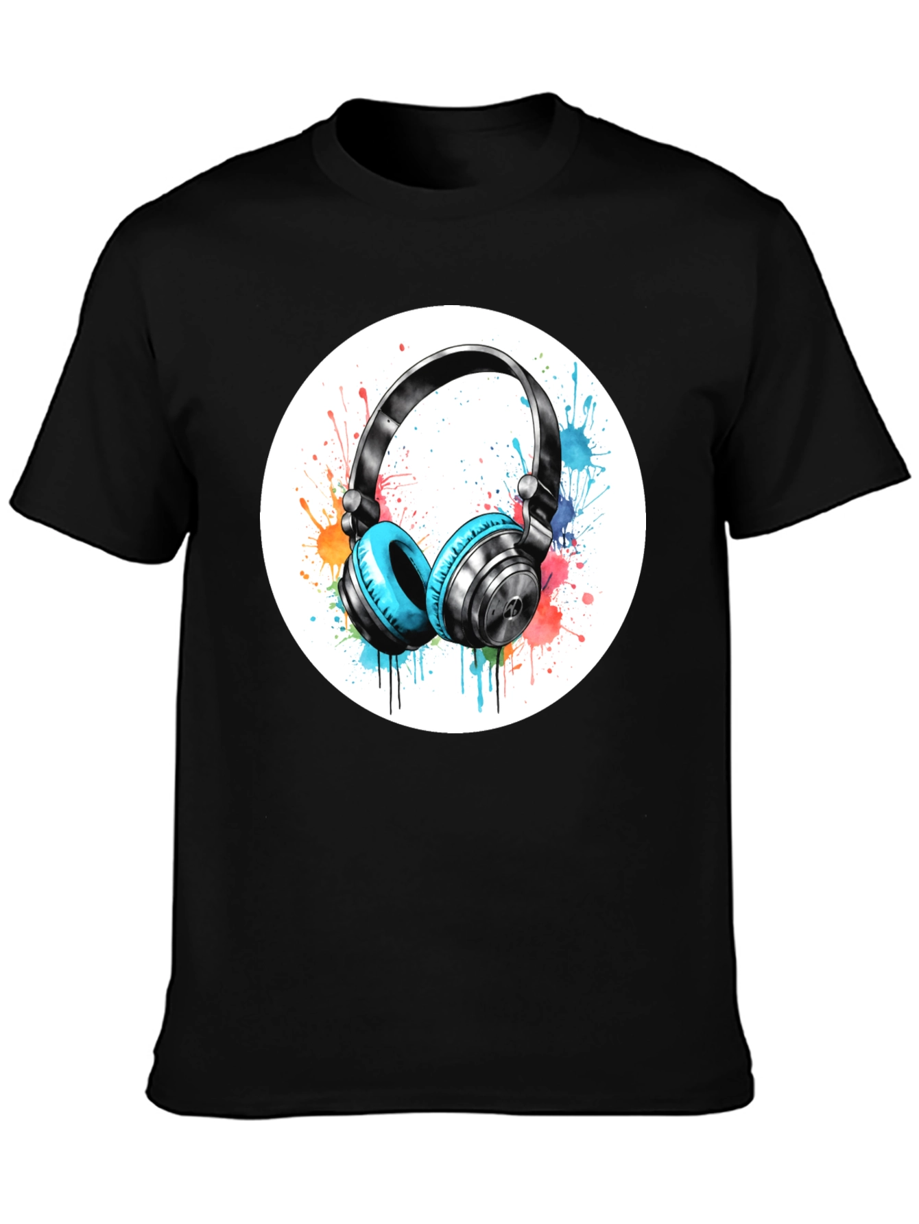 Stylish Headphone Graphic Tee - Music Lovers Shirt