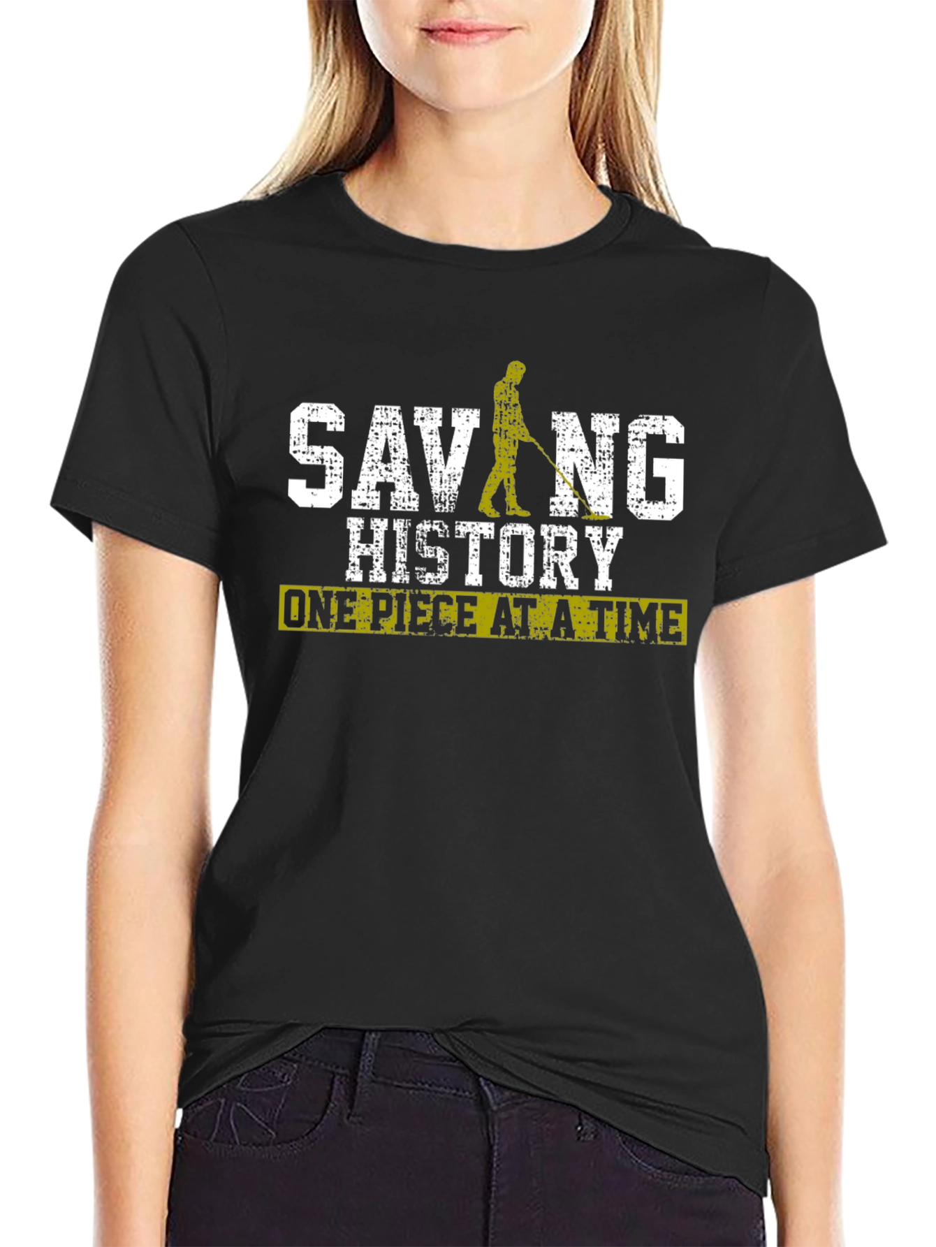Saving History T-Shirt Metal Detecting Tee