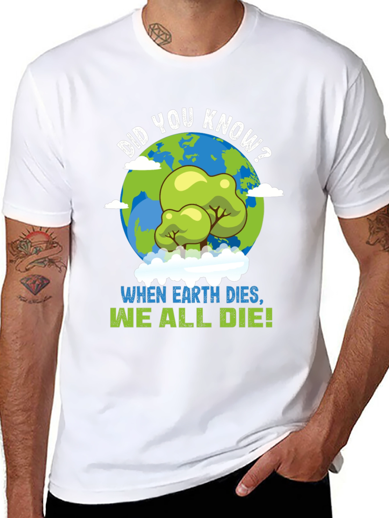 Earth Day T-Shirt: When Earth Dies We All Die!