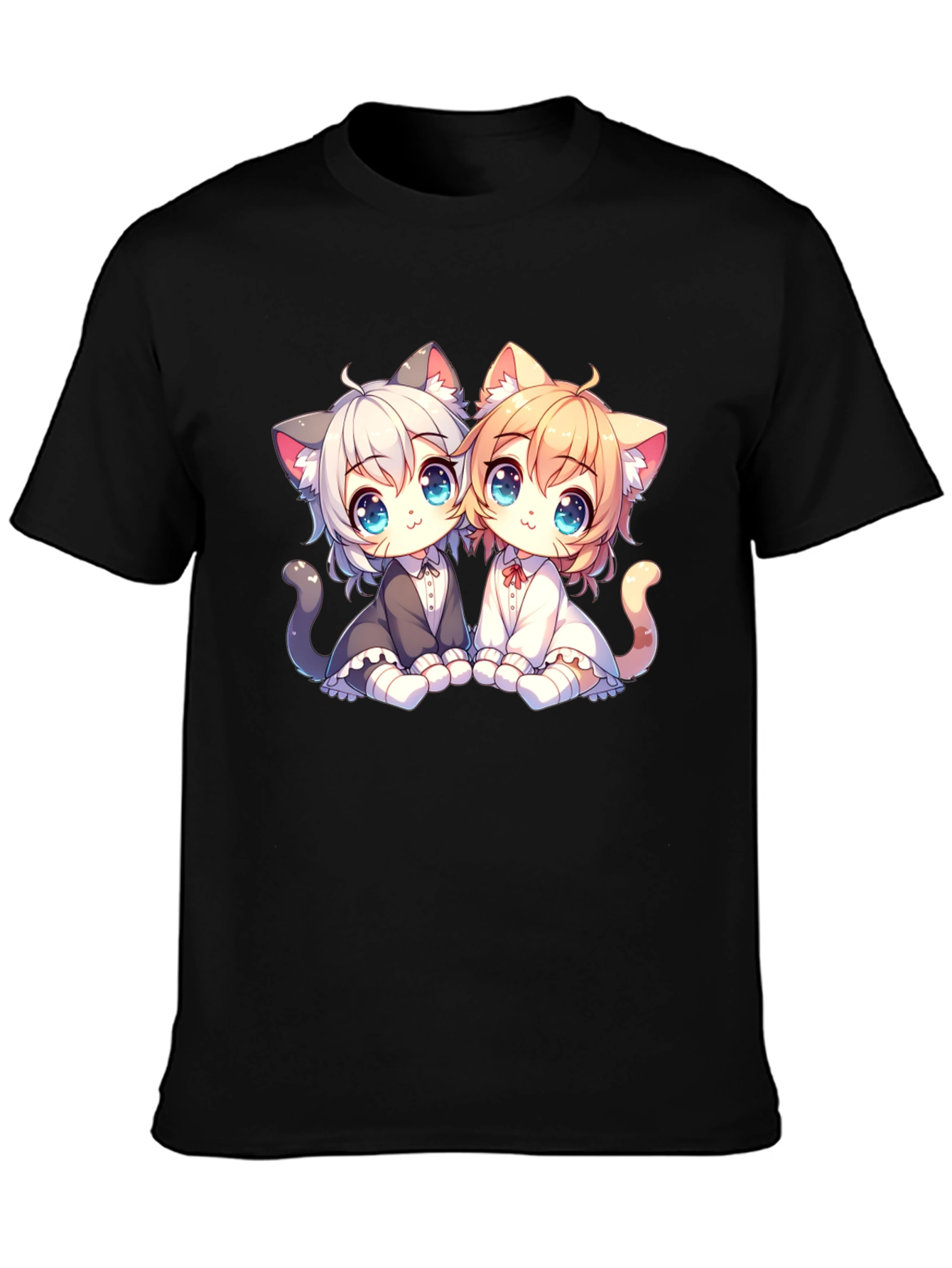 Anime Kitten T-Shirt: Cute Cat Design