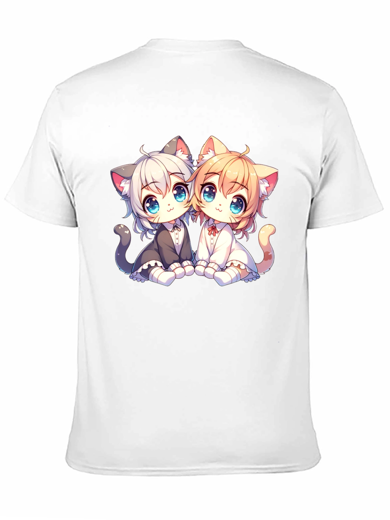 Anime Kitten T-Shirt: Cute Cat Design