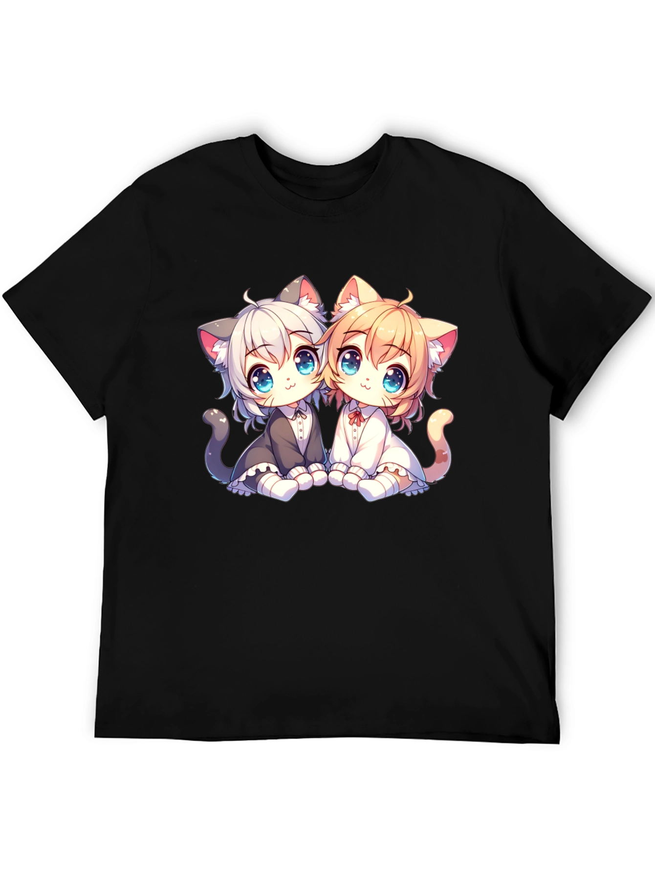 Anime Kitten T-Shirt: Cute Cat Design