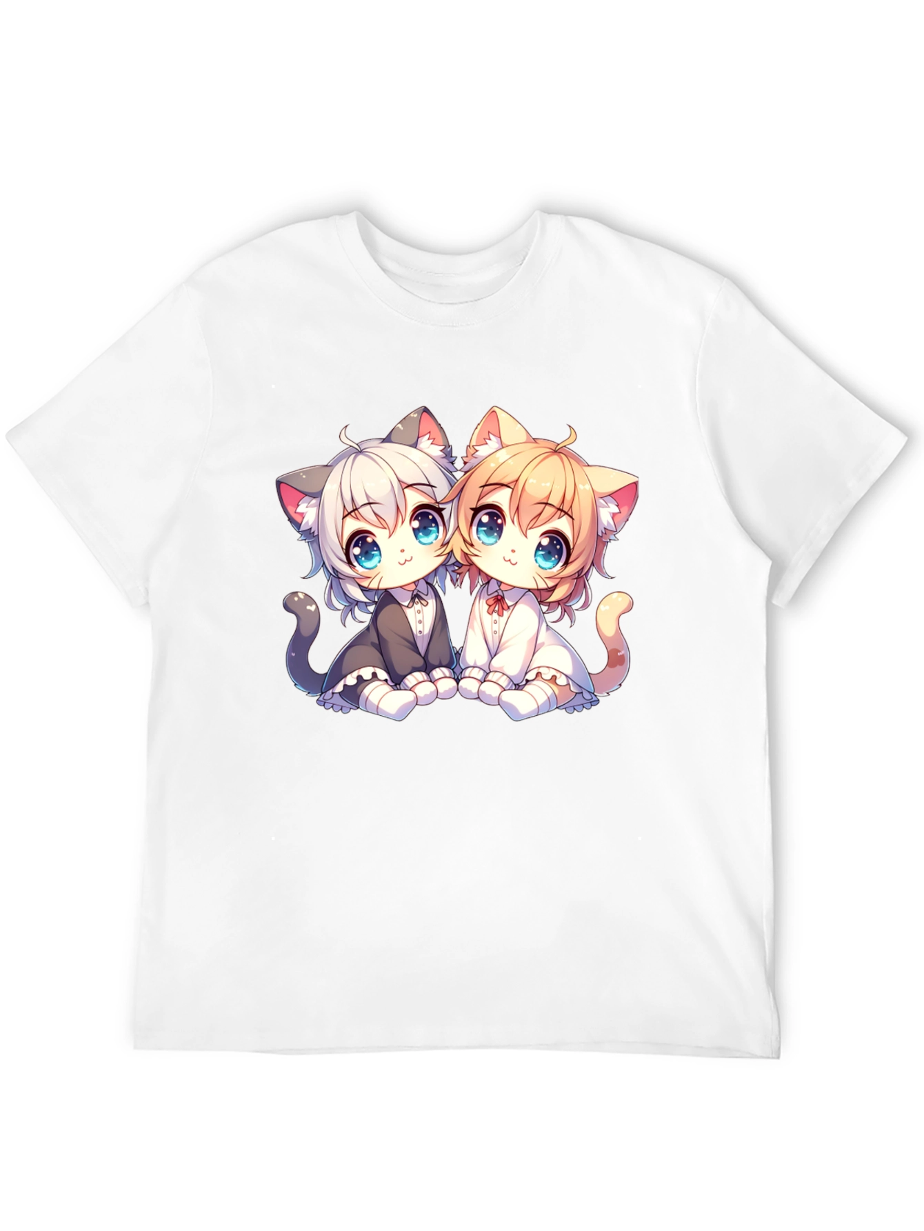 Anime Kitten T-Shirt: Cute Cat Design