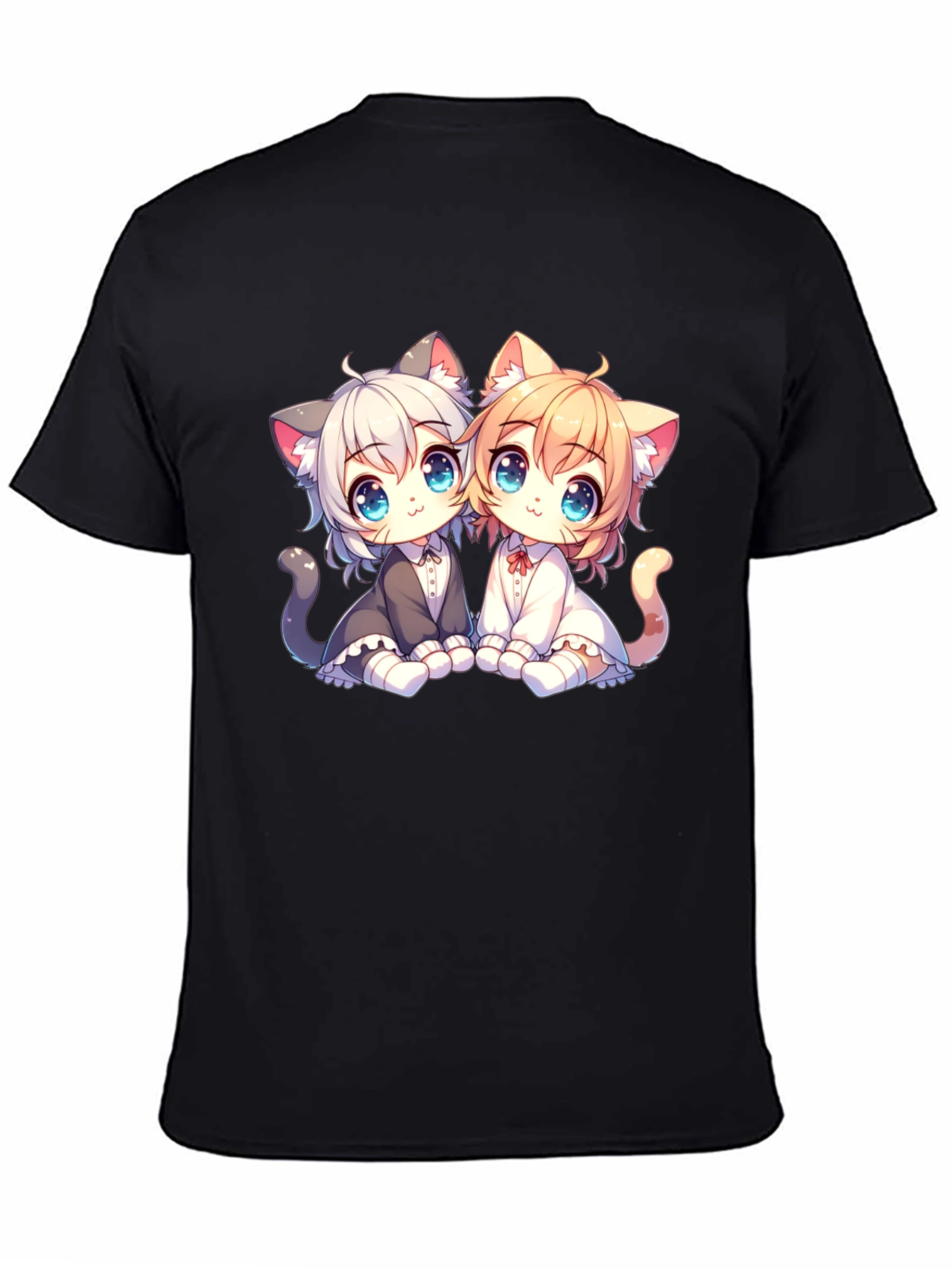 Anime Kitten T-Shirt: Cute Cat Design