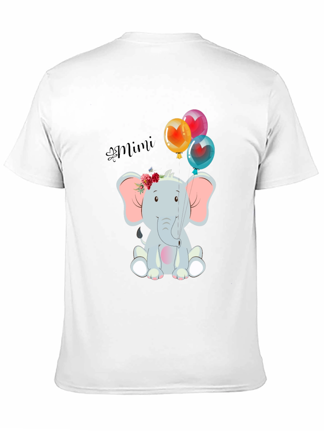 Elephant Mimi Balloons Graphic Tee Shirt