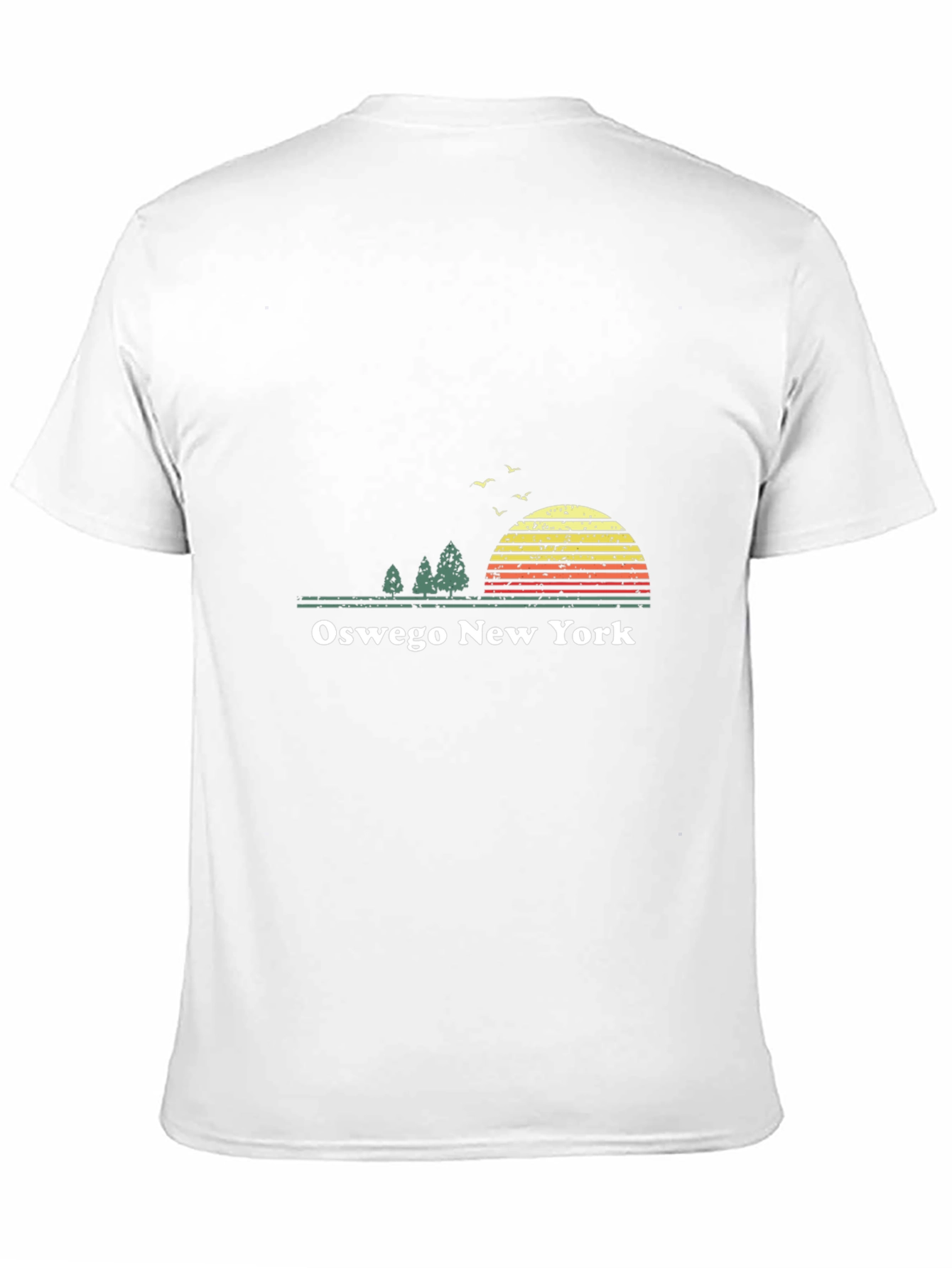 Oswego New York Retro Sunset Graphic T-Shirt