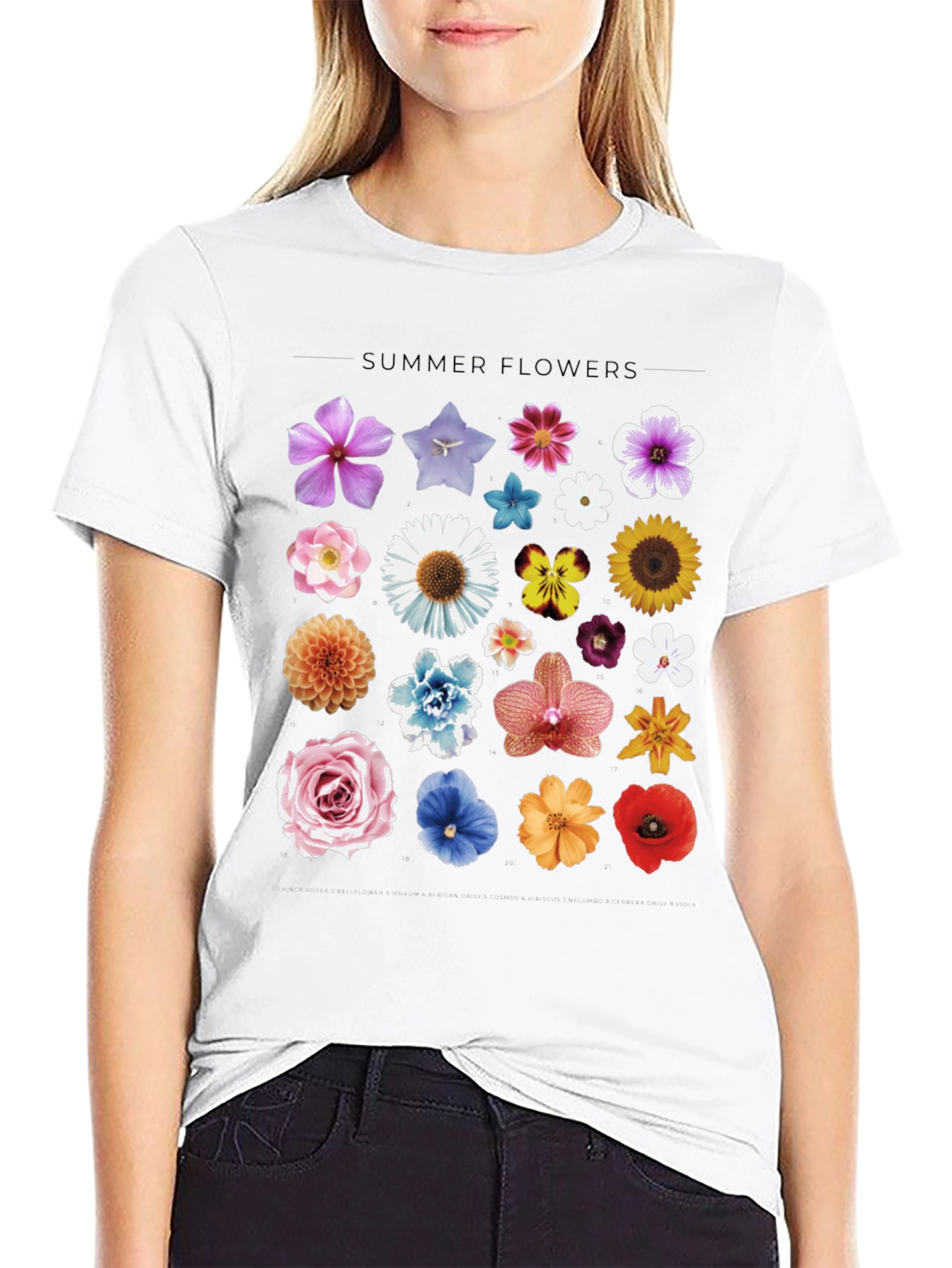 Summer Flowers Graphic Tee