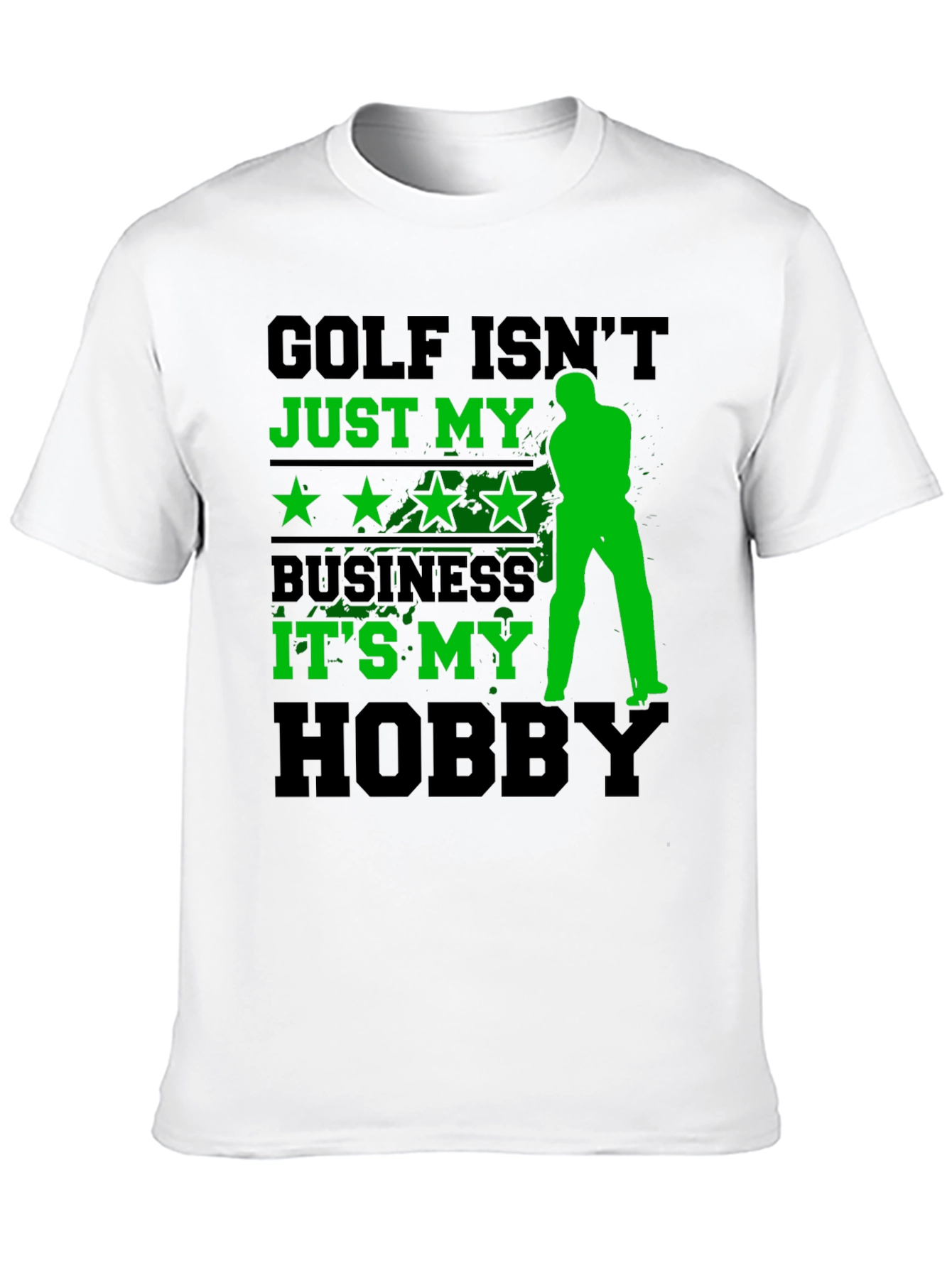 Golf Hobby T-Shirt - Black