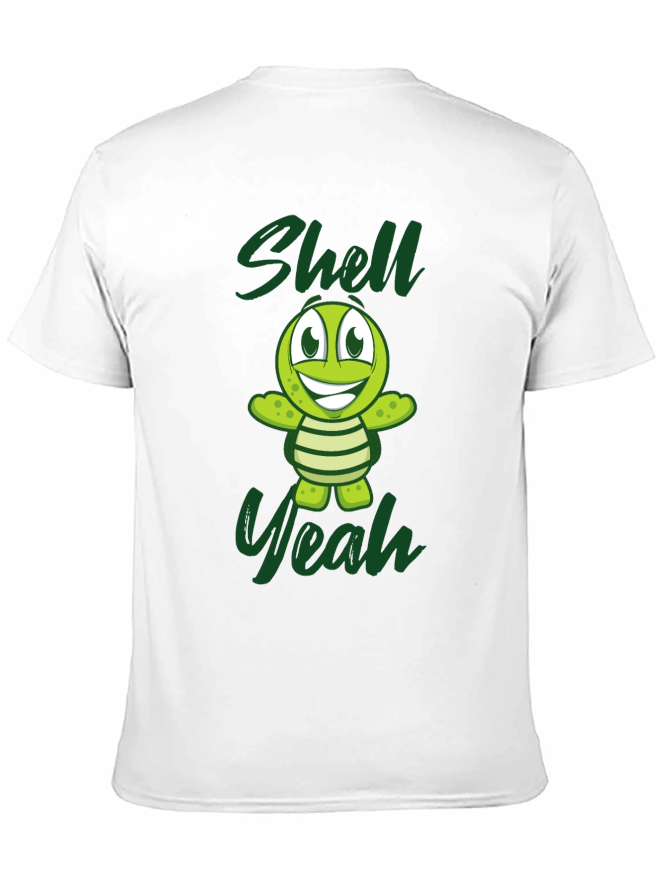 Shell Yeah Turtle Graphic Tee - Black Cotton T-Shirt