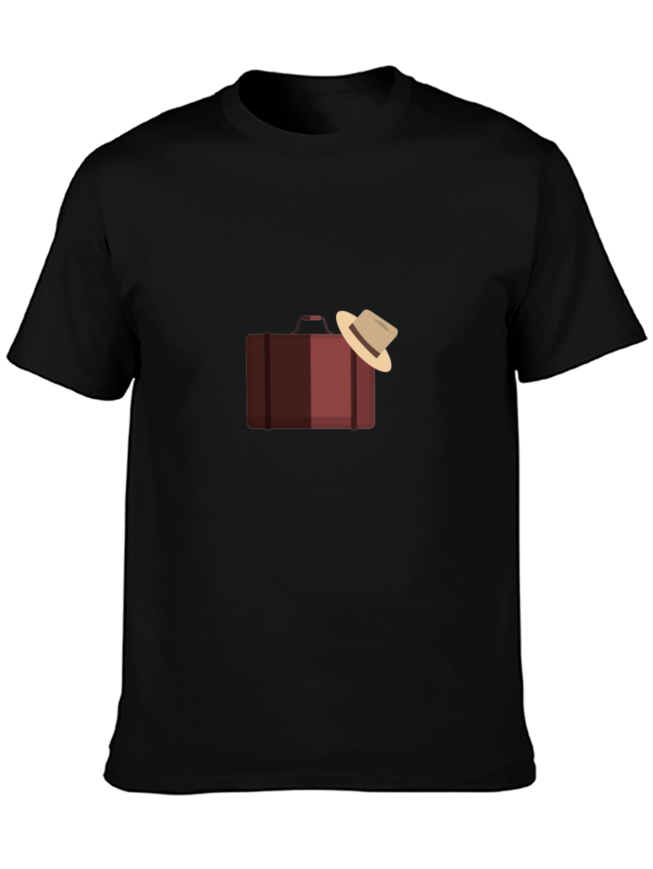 Suitcase and Hat Graphic T-Shirt
