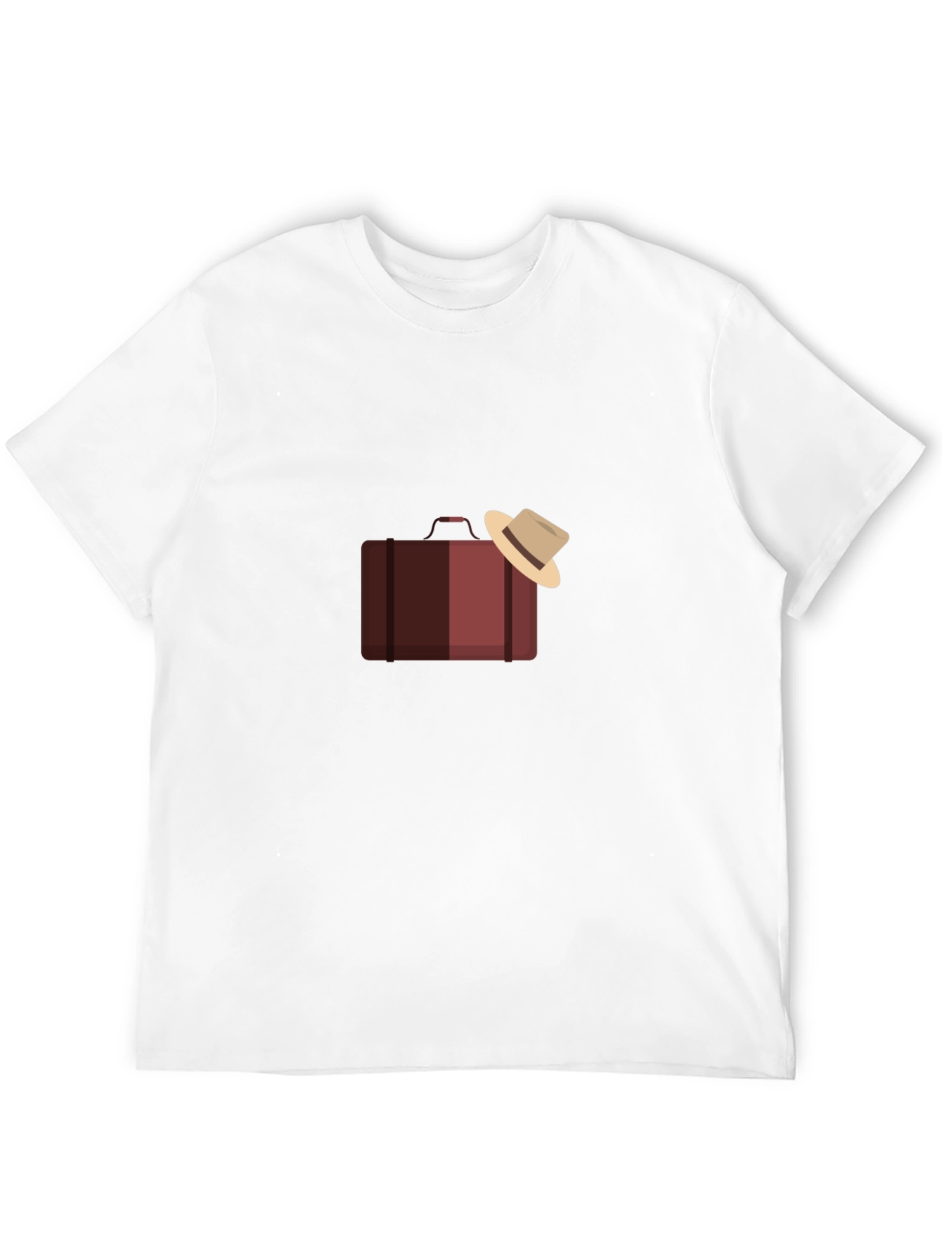 Suitcase and Hat Graphic T-Shirt
