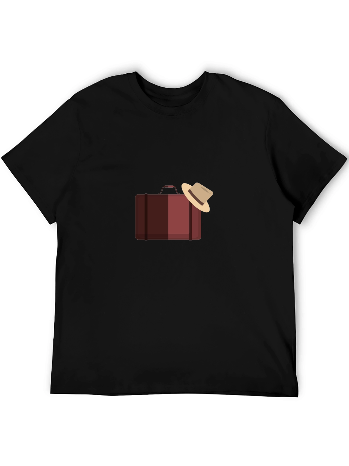 Suitcase and Hat Graphic T-Shirt