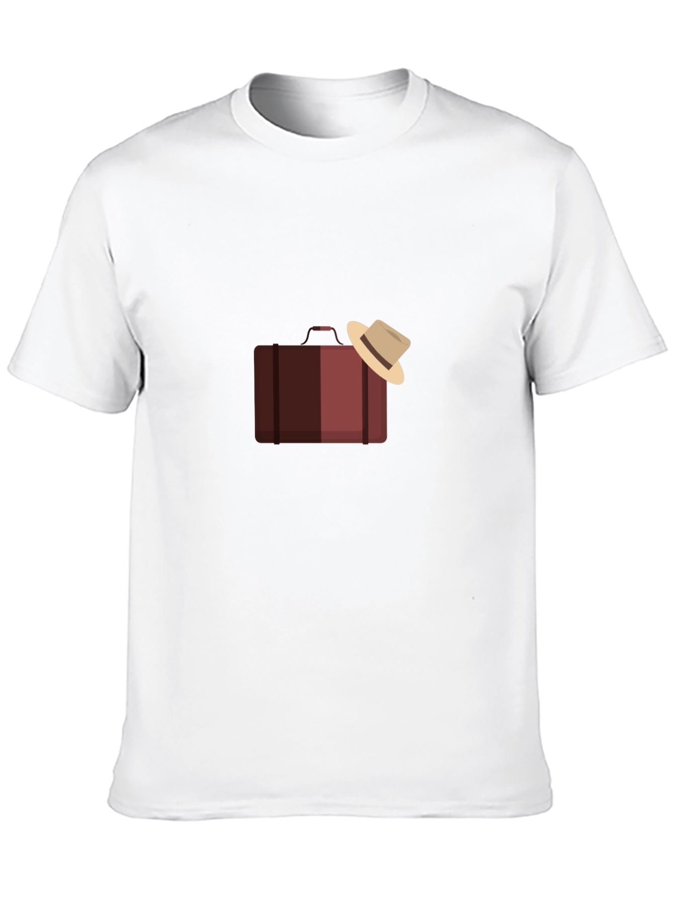 Suitcase and Hat Graphic T-Shirt