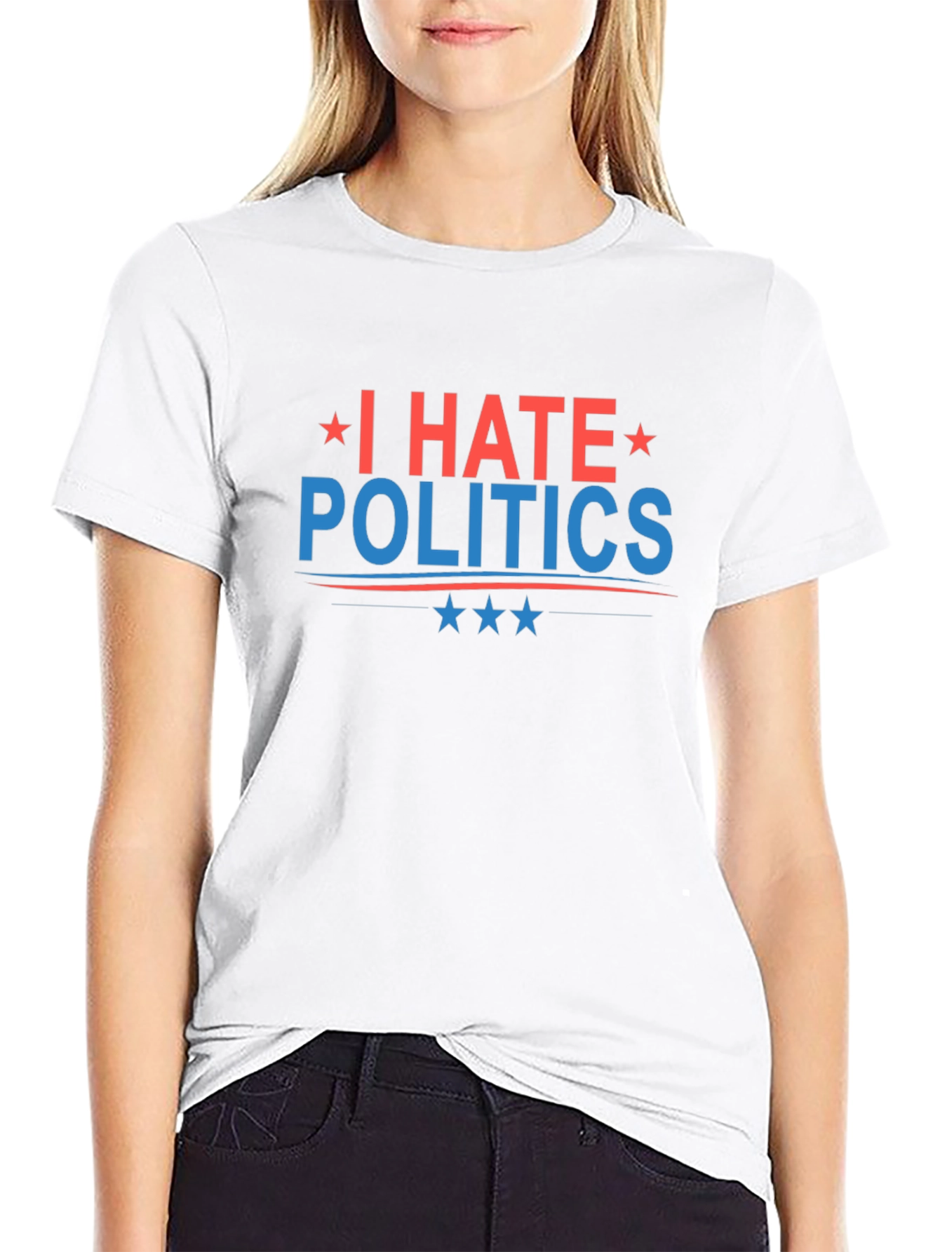 I Hate Politics T-Shirt - Patriotic Graphic Tee