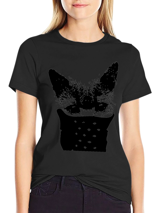 Bandit Fox Graphic Tee - Mens Black T-Shirt