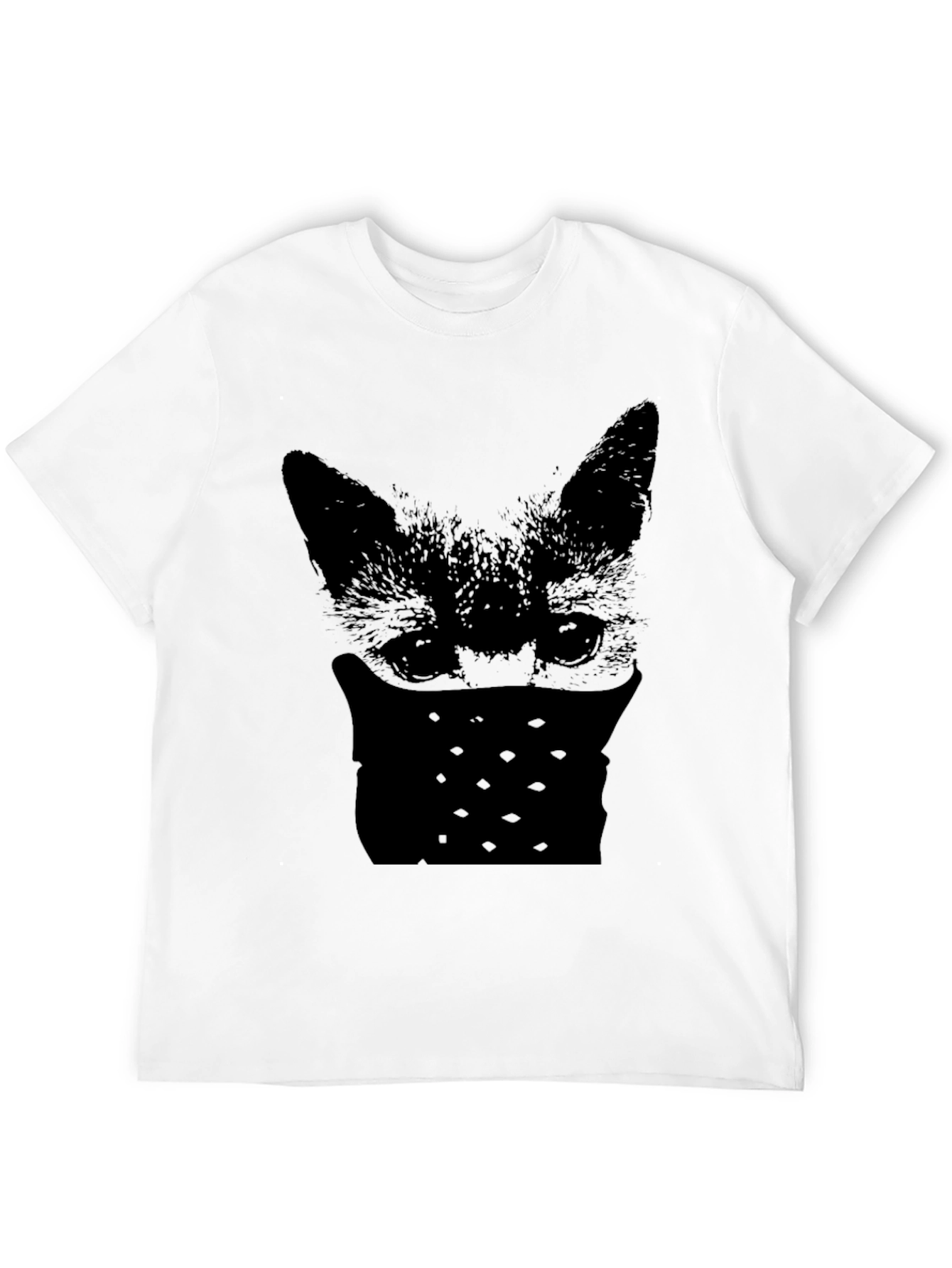 Bandit Fox Graphic Tee - Mens Black T-Shirt