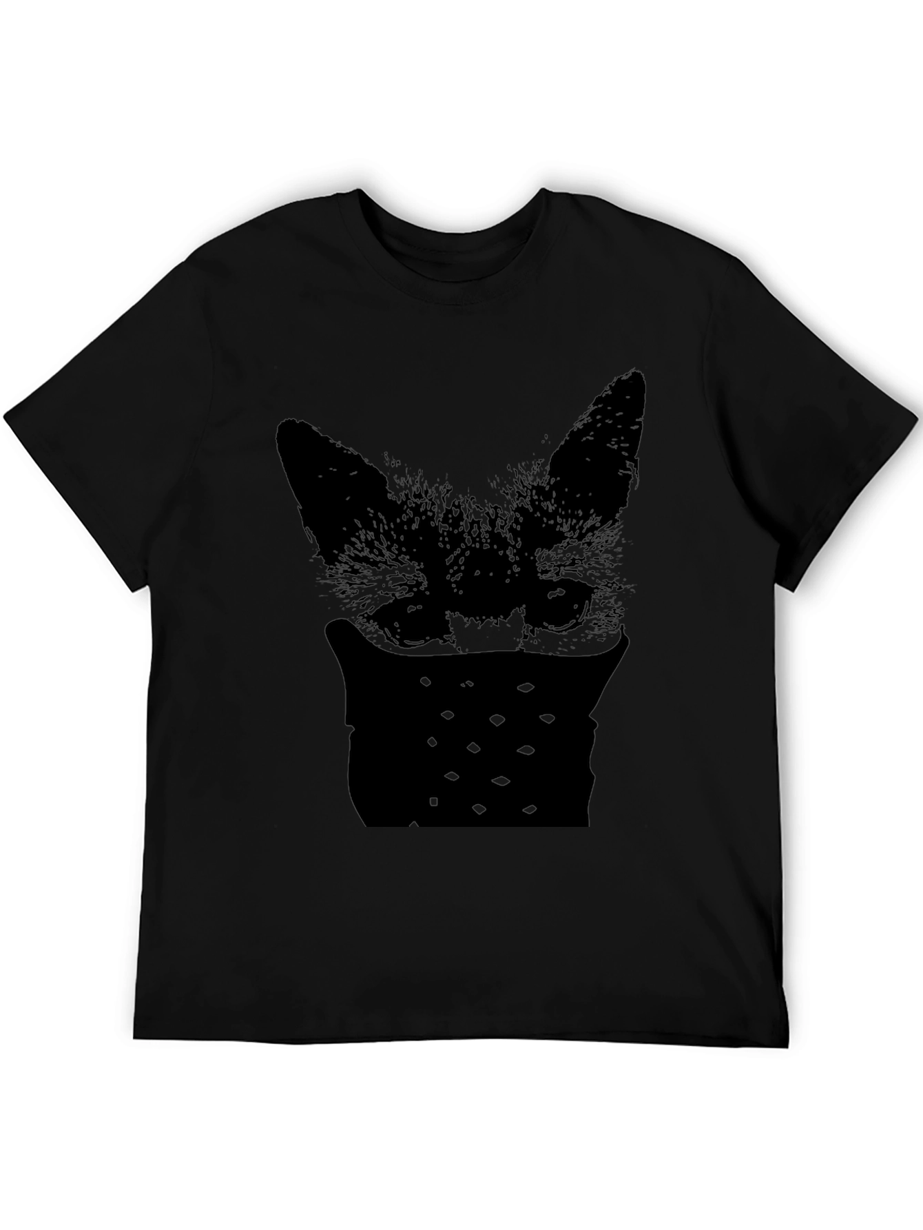 Bandit Fox Graphic Tee - Mens Black T-Shirt