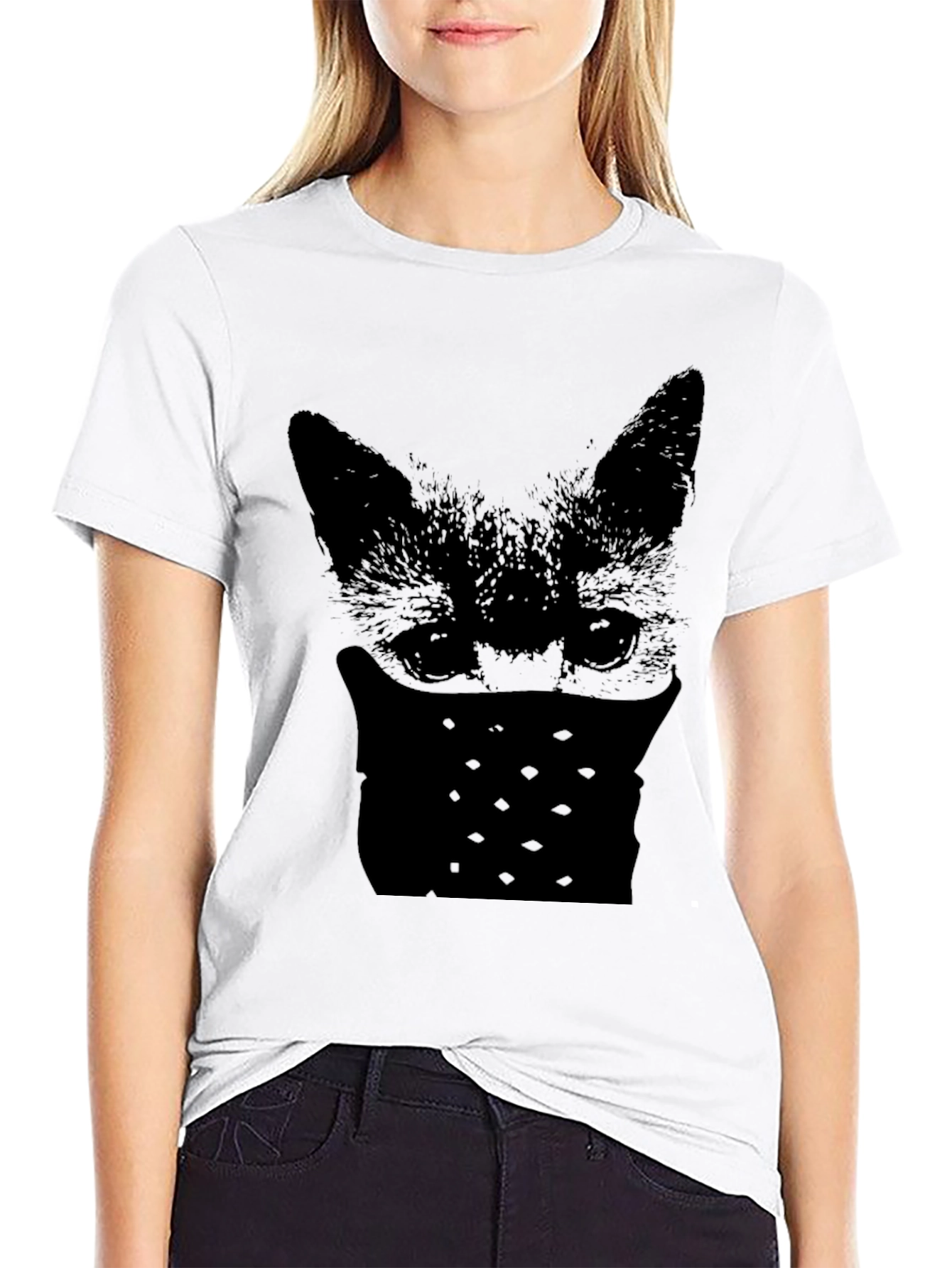 Bandit Fox Graphic Tee - Mens Black T-Shirt