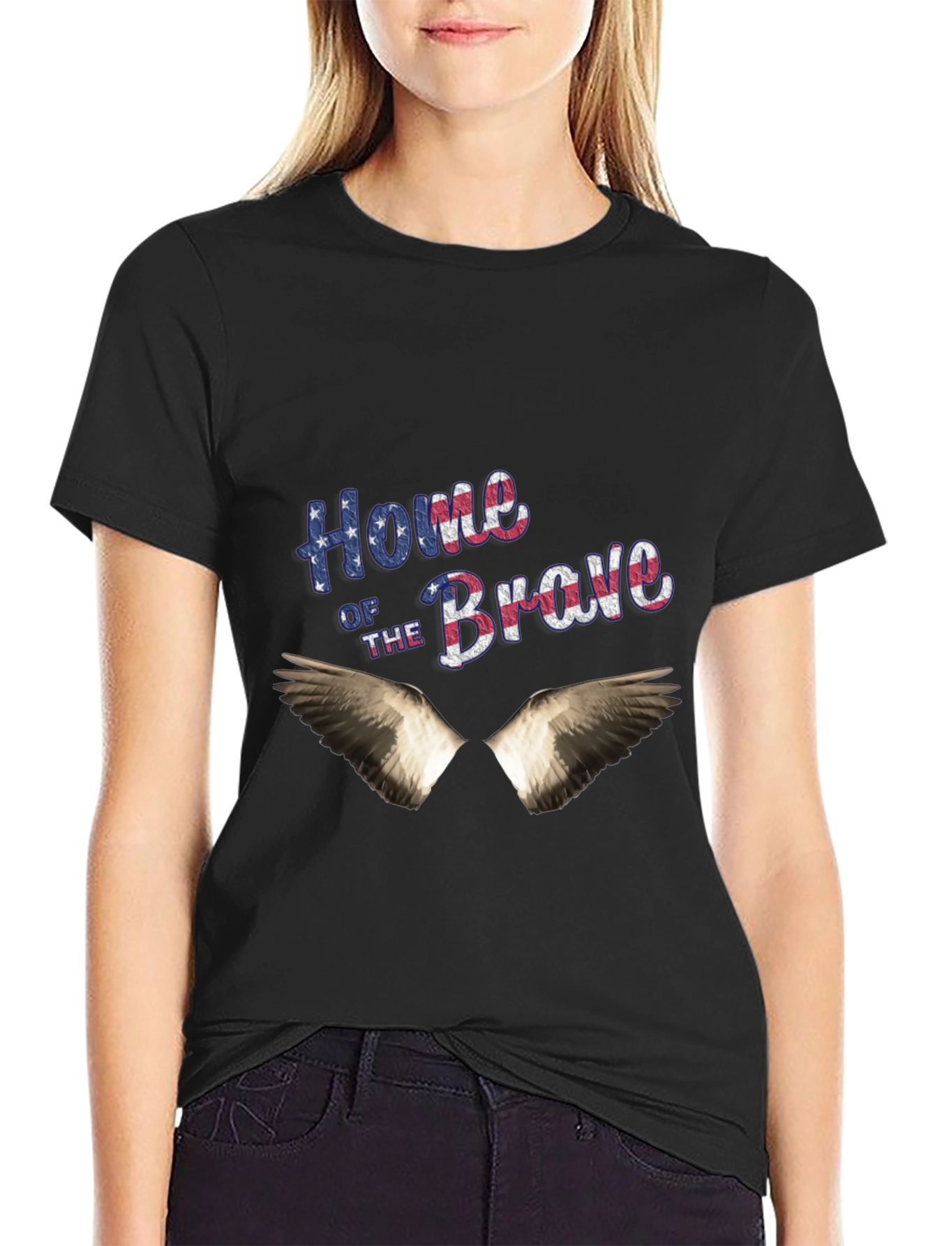 Home of the Brave Patriotic Graphic Tee