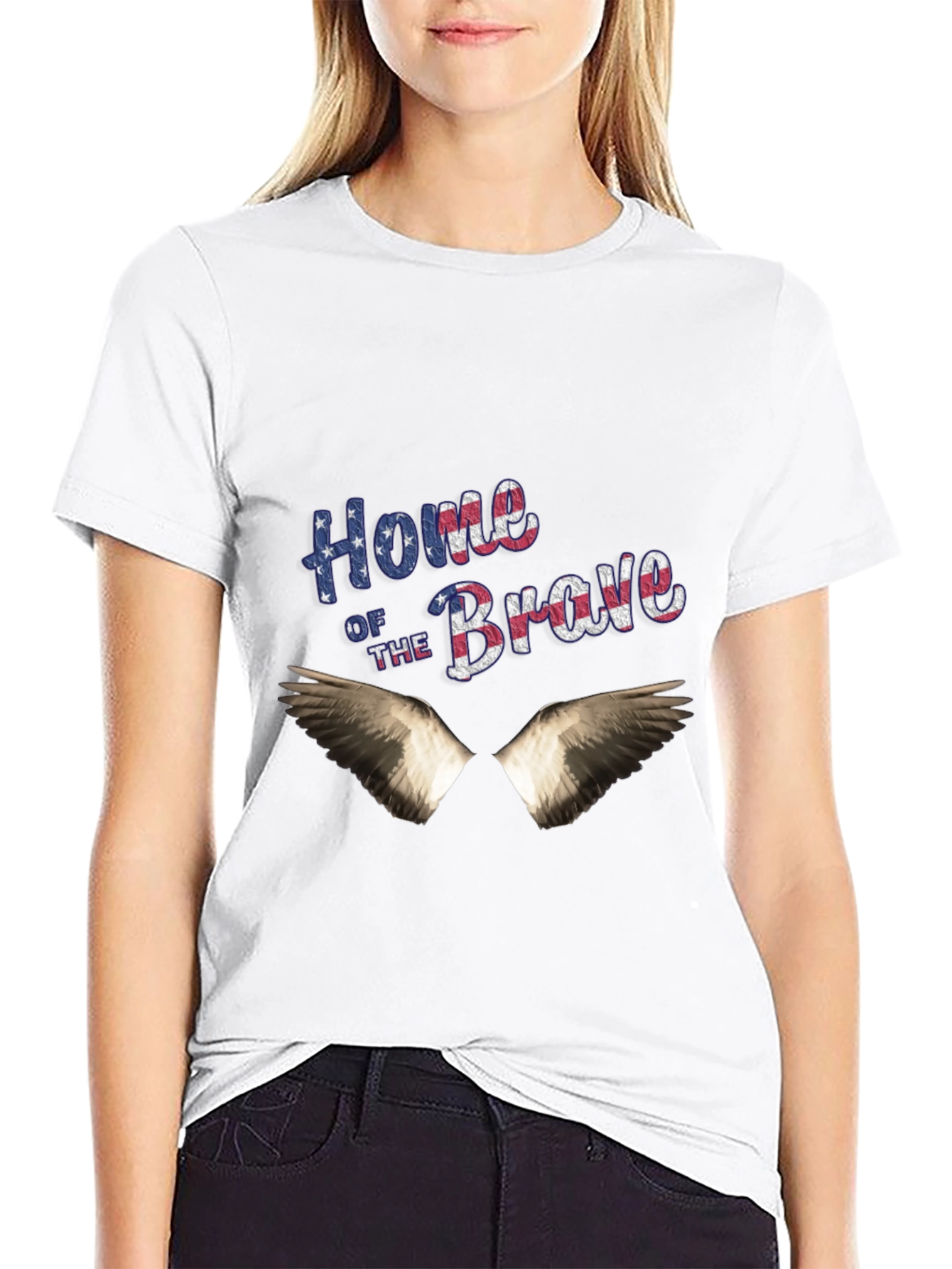 Home of the Brave Patriotic Graphic Tee