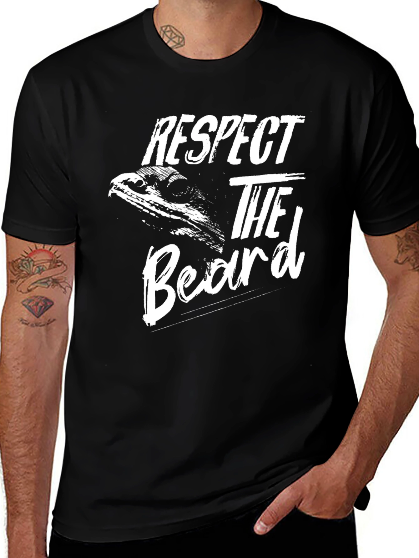Respect The Beard Mens T-Shirt