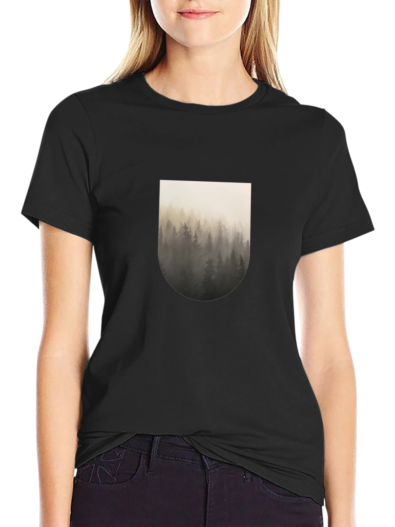 Forest Graphic Black T-Shirt