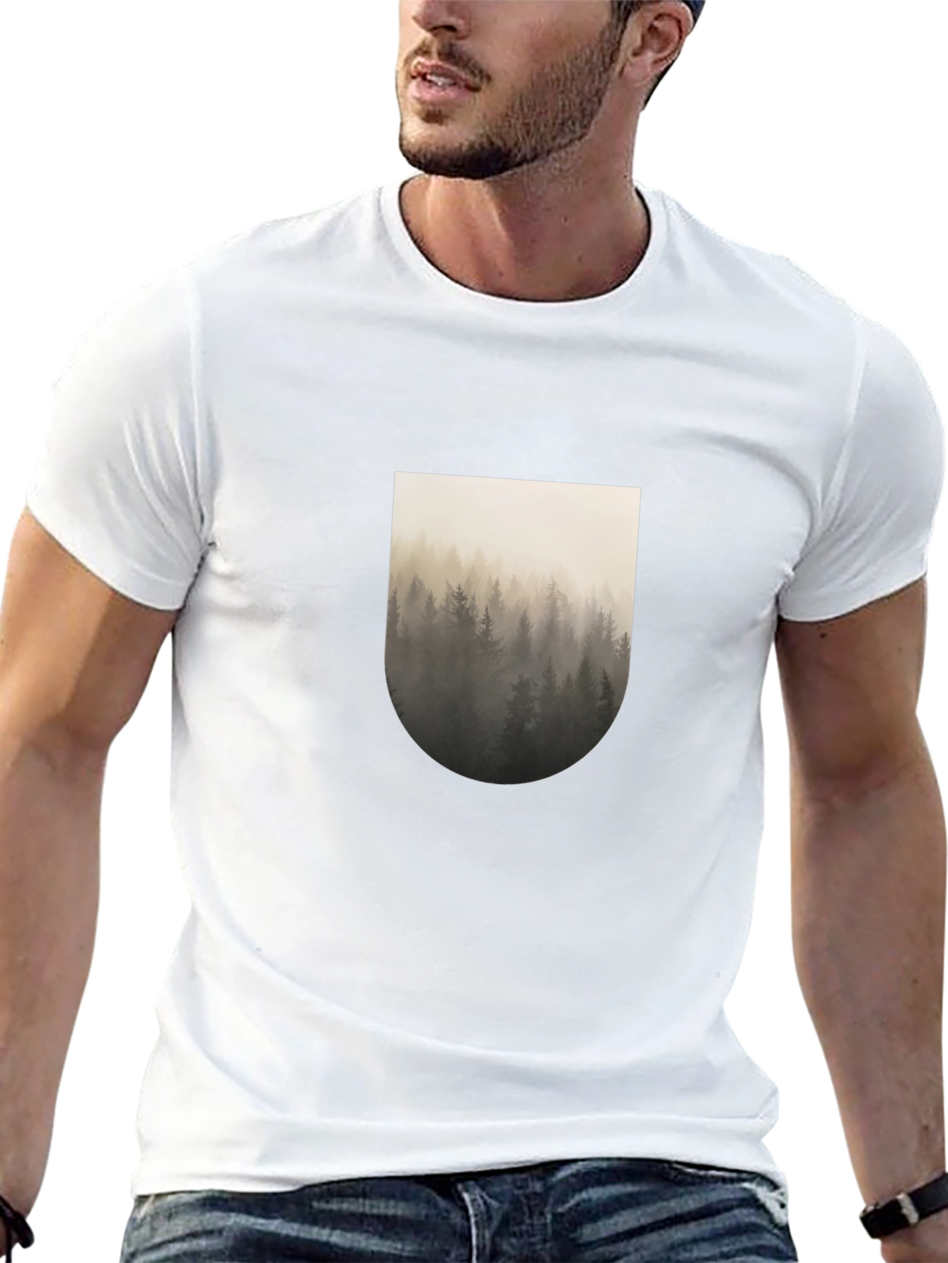 Forest Graphic Black T-Shirt