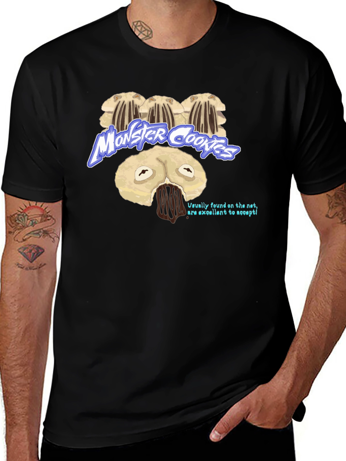 Monster Cookies Graphic Tee - Unique Cookie Design