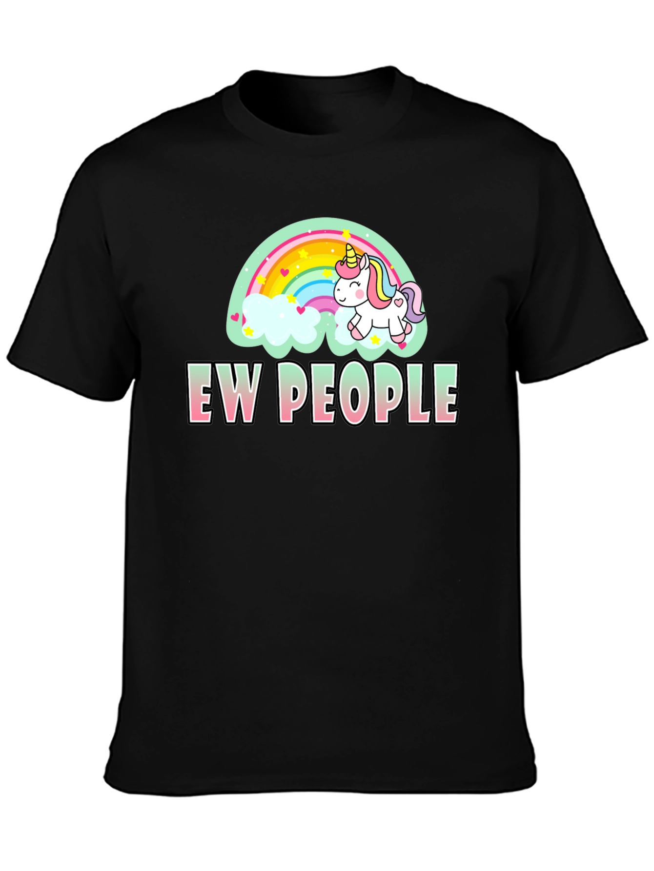 Ew People Unicorn Rainbow T-Shirt