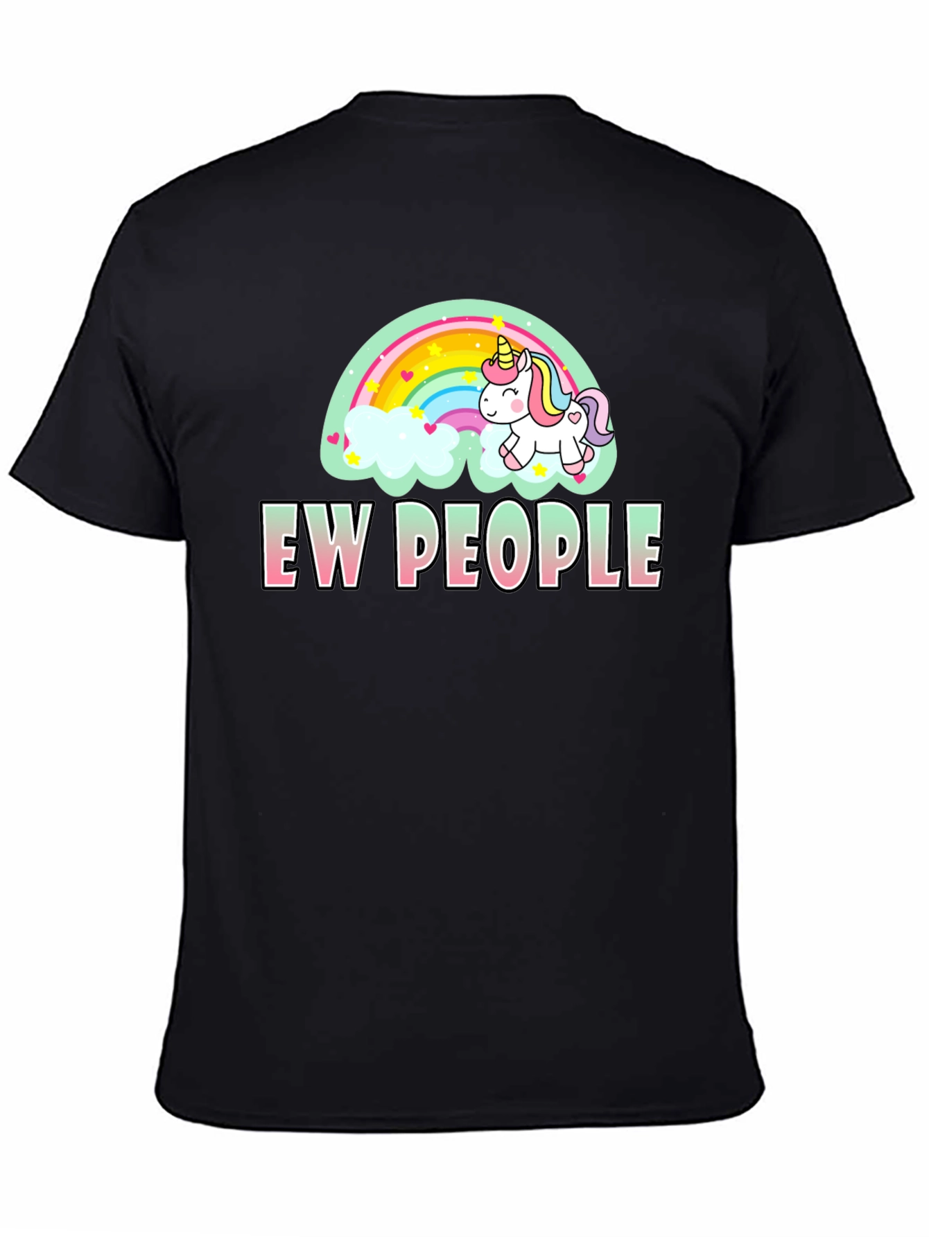 Ew People Unicorn Rainbow T-Shirt