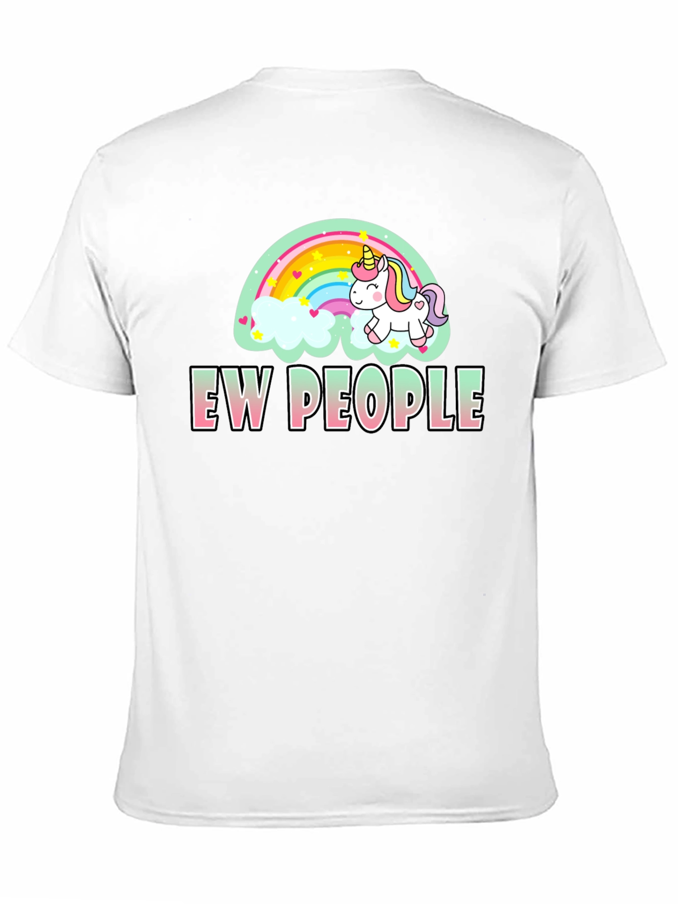 Ew People Unicorn Rainbow T-Shirt