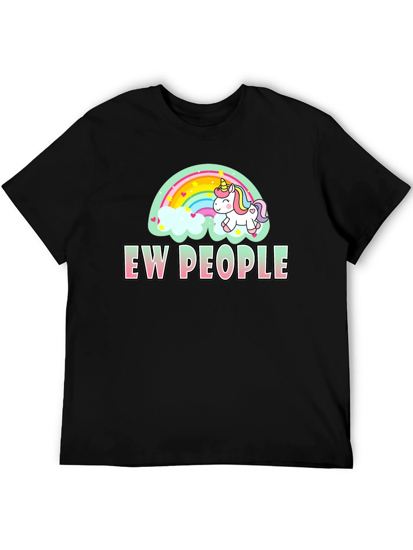 Ew People Unicorn Rainbow T-Shirt