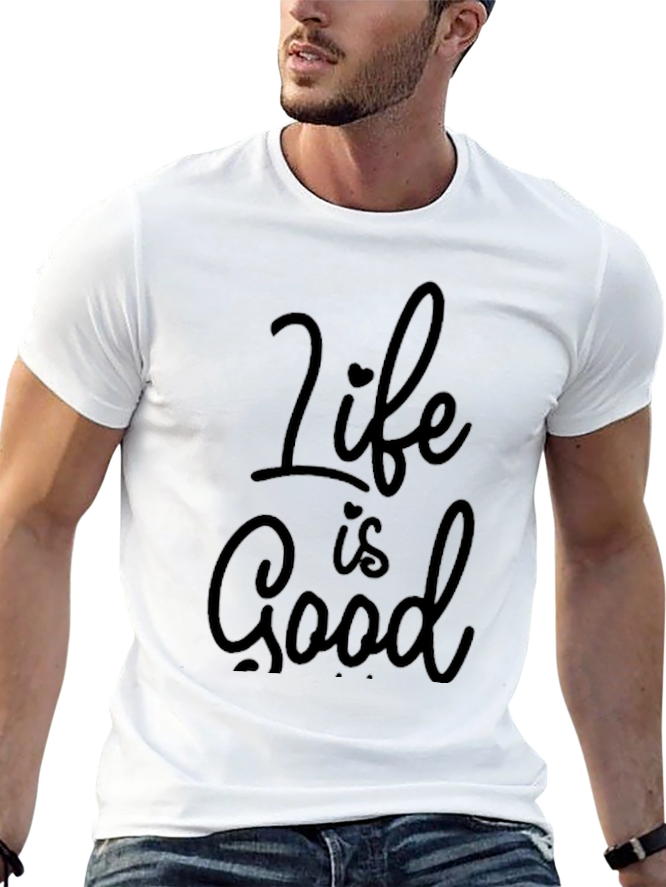 Life is Good Black T-Shirt