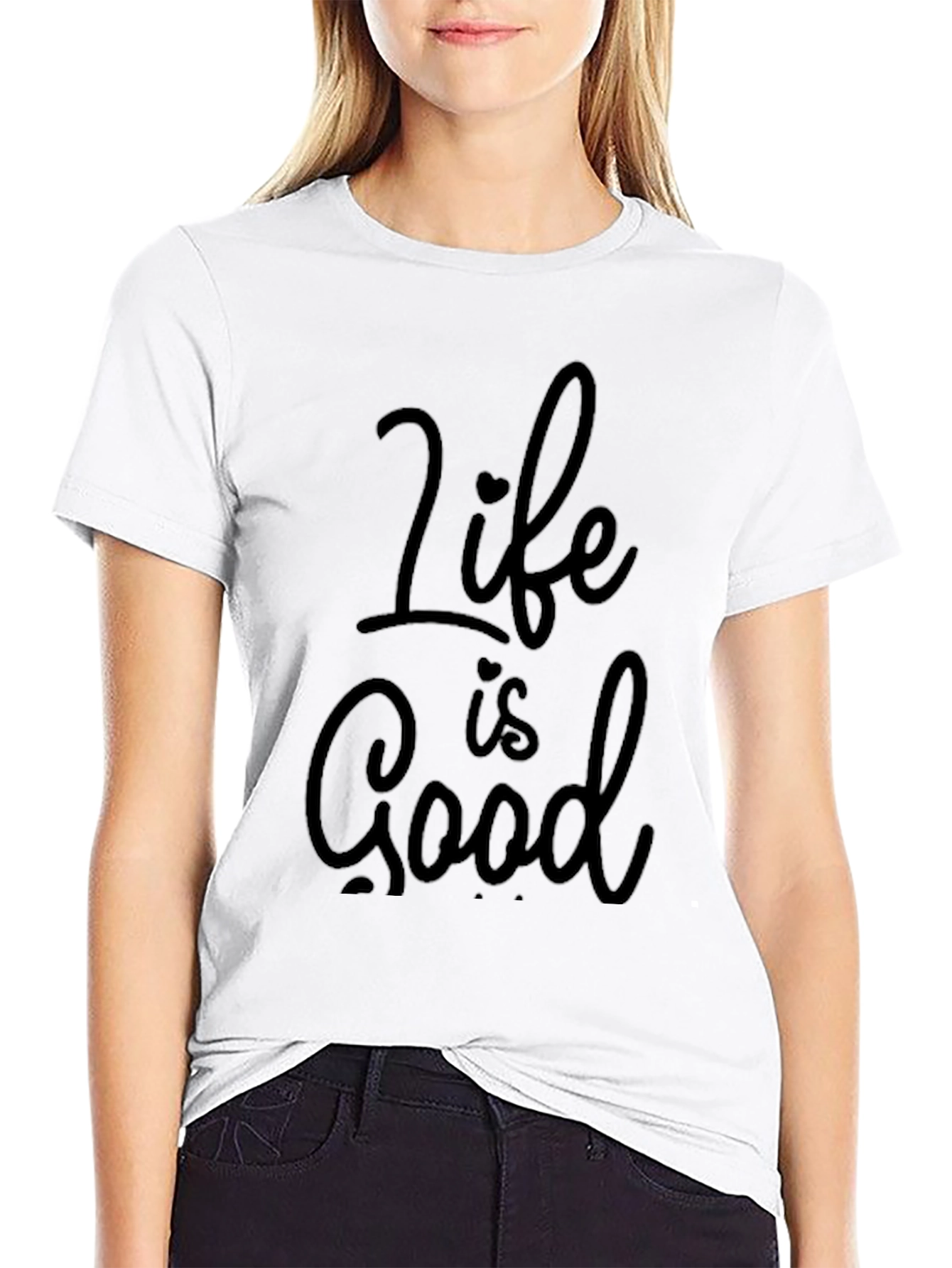 Life is Good Black T-Shirt
