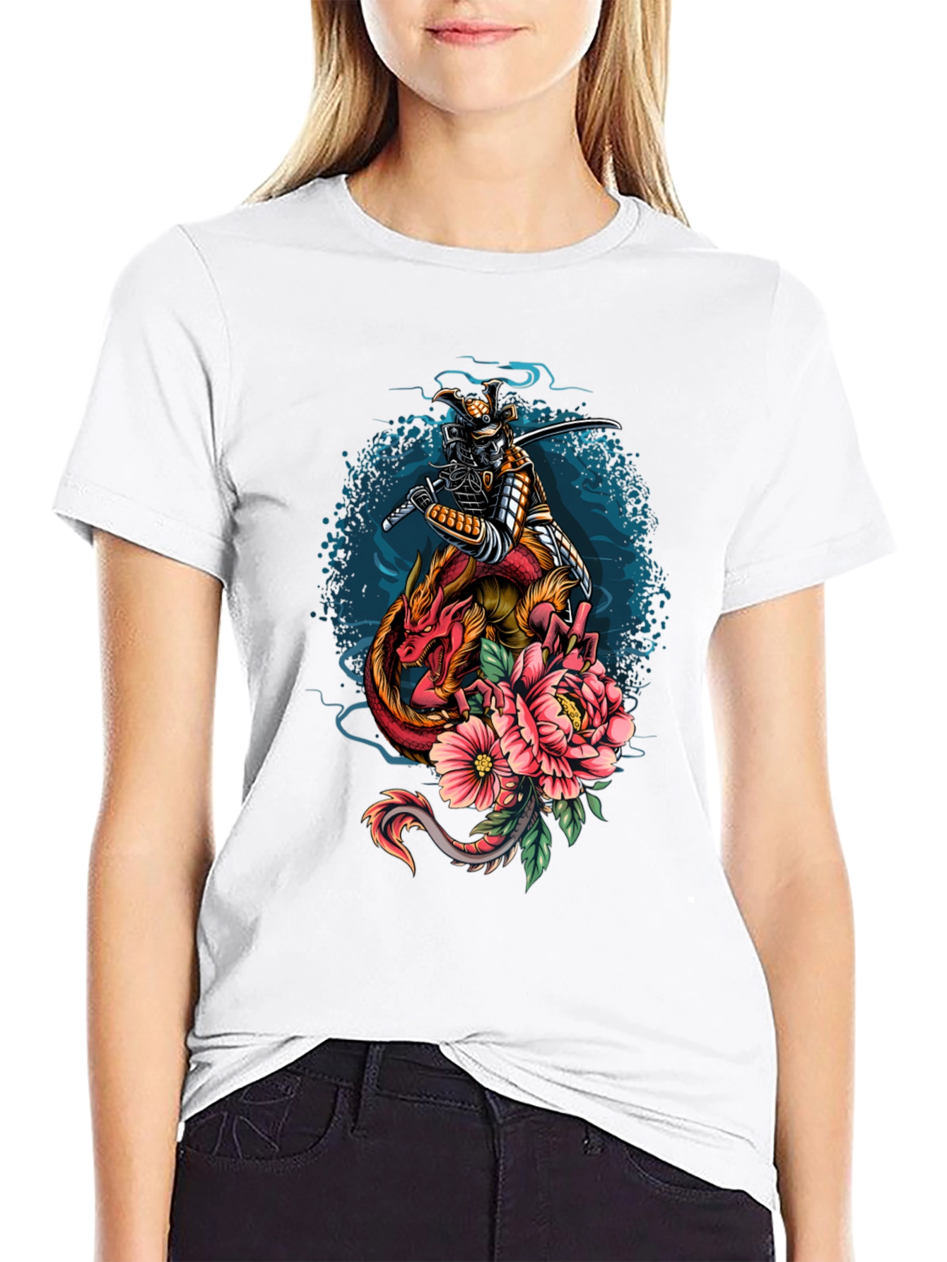 Samurai Dragon Graphic Tee