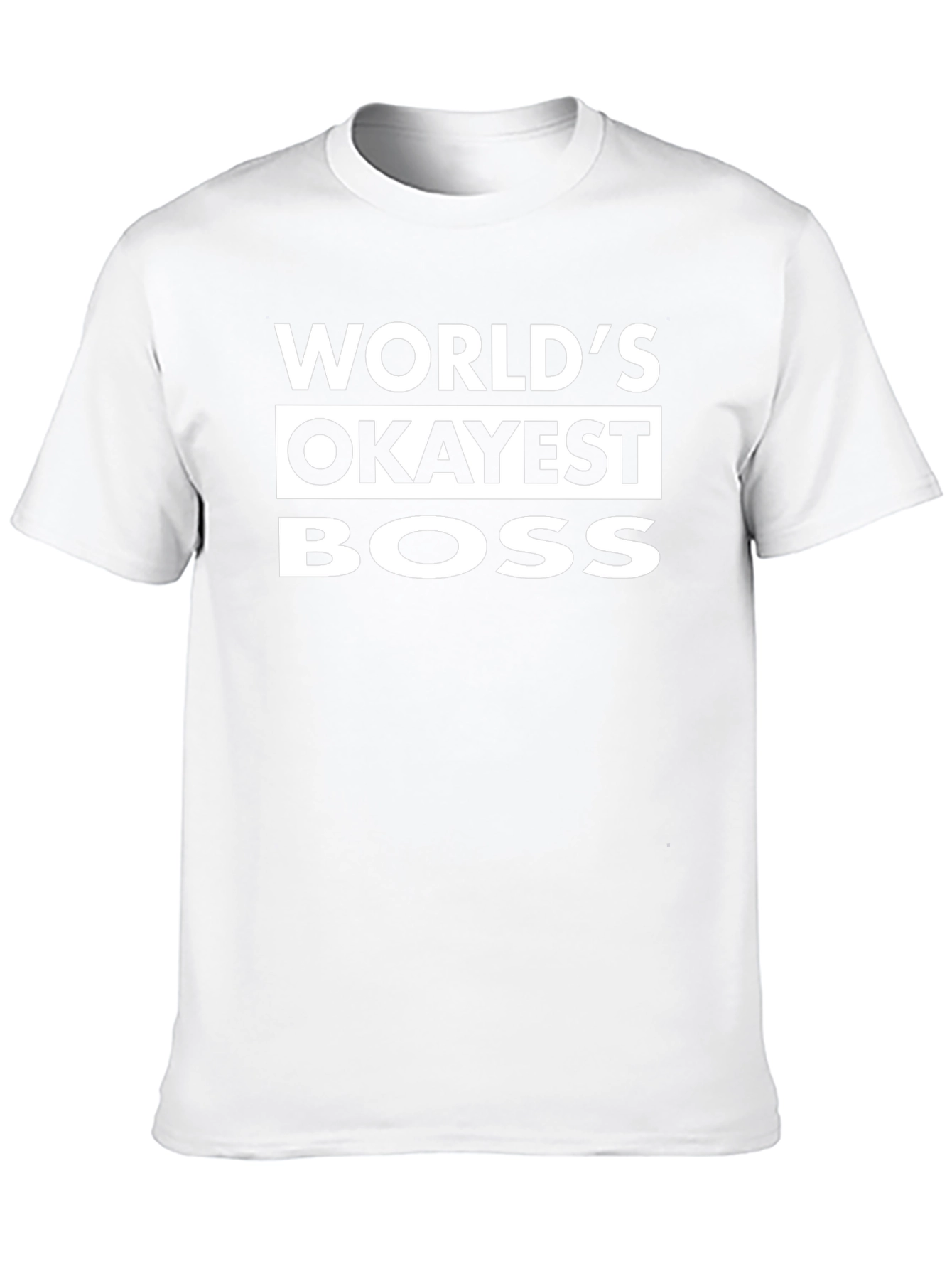 Worlds Okayest Boss Funny T-Shirt